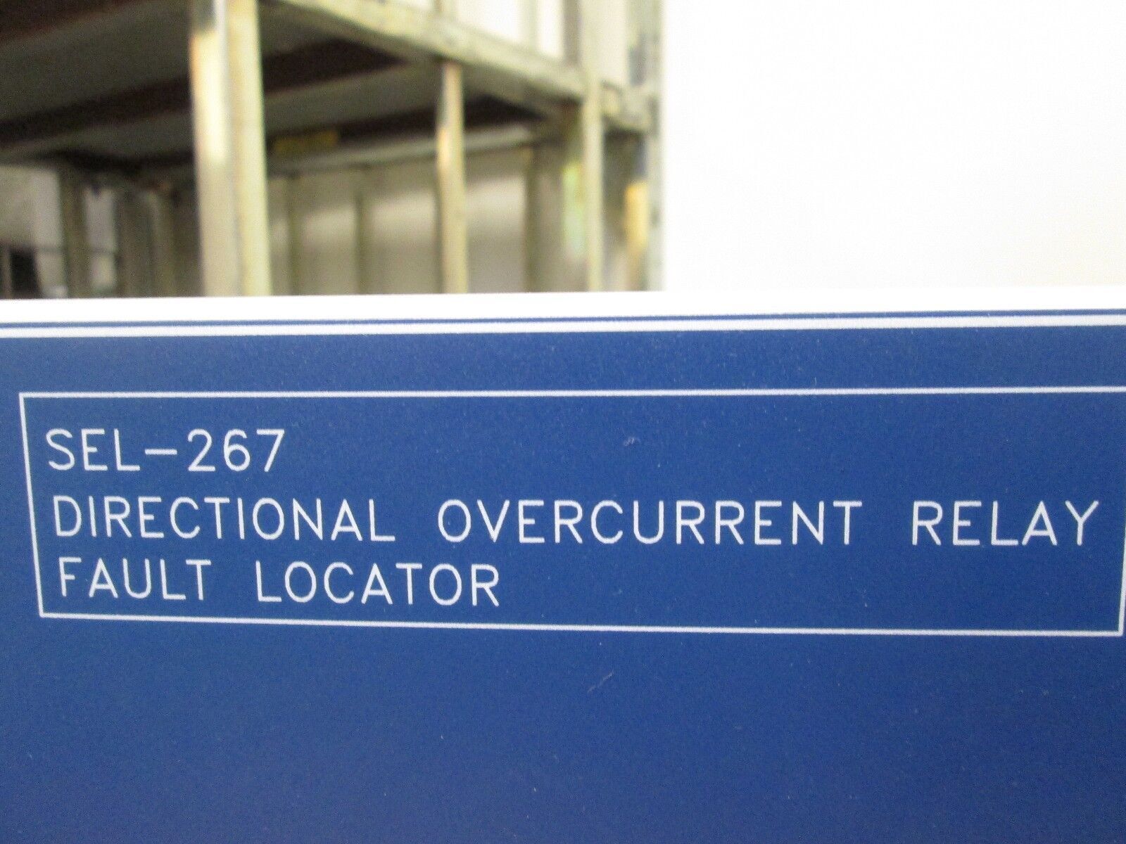 SEL SEL-267 Directional Overcurrent Relay 267005-4256MHNB Used