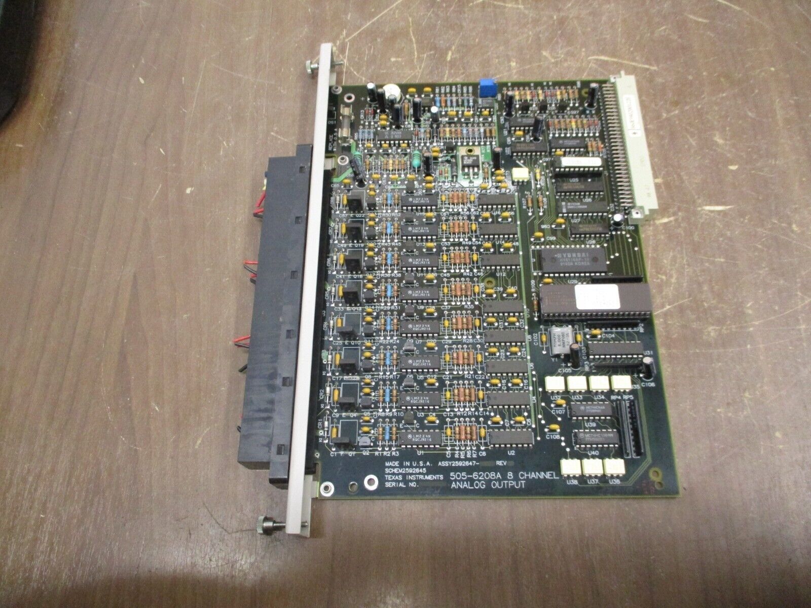 Texas Instruments Analog Output Module 505-6208A 8-Ch Used