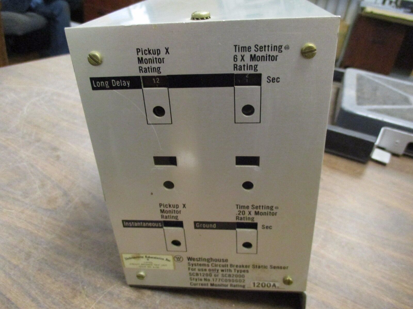 Westinghouse Systems Circuit Breaker Static Sensor 177C090G02 1200A Used