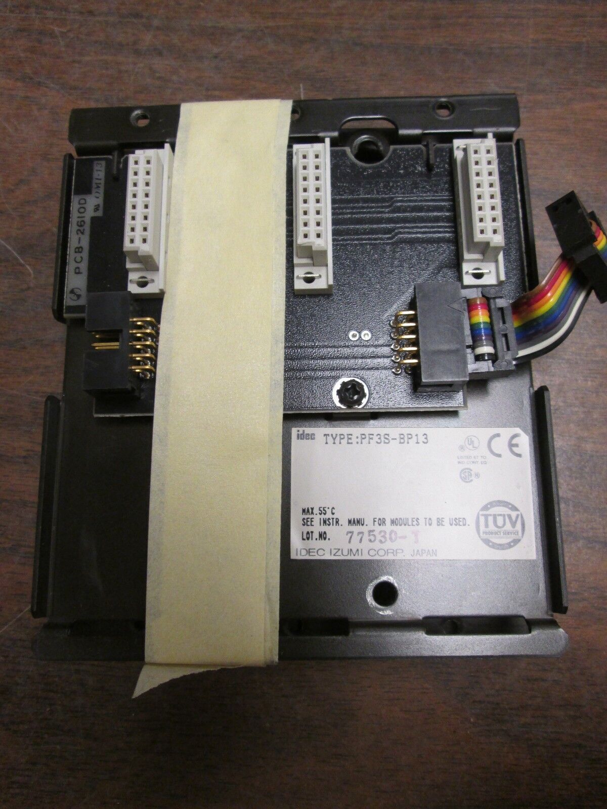 IDEC I/O Chassis w/ Cable PF3S-BP13 3-Slot Lot of 2 Used