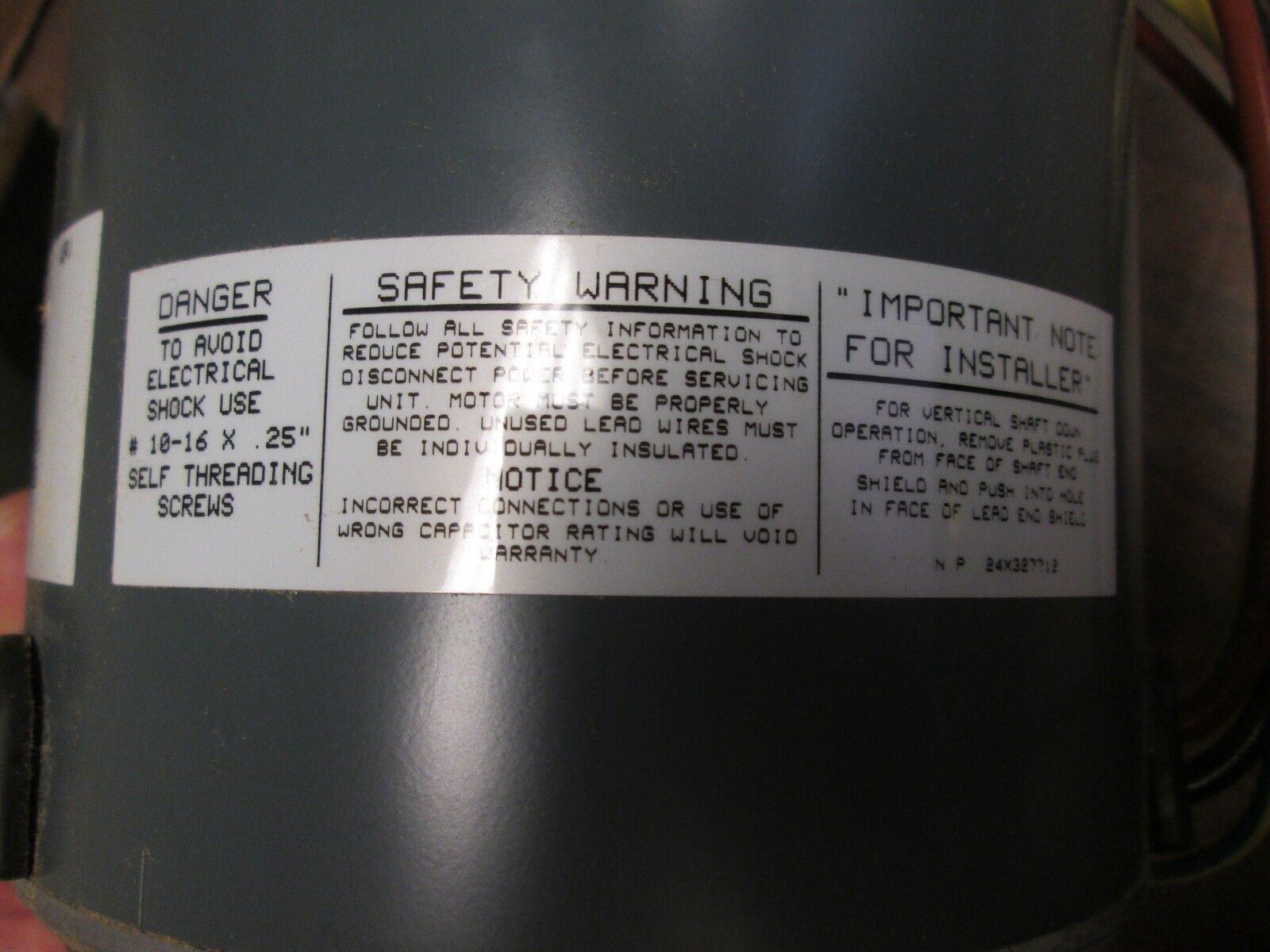 GE Permanent Split Capacitor Motor 3733 1/3HP 1075RPM 208-230V New Surplus