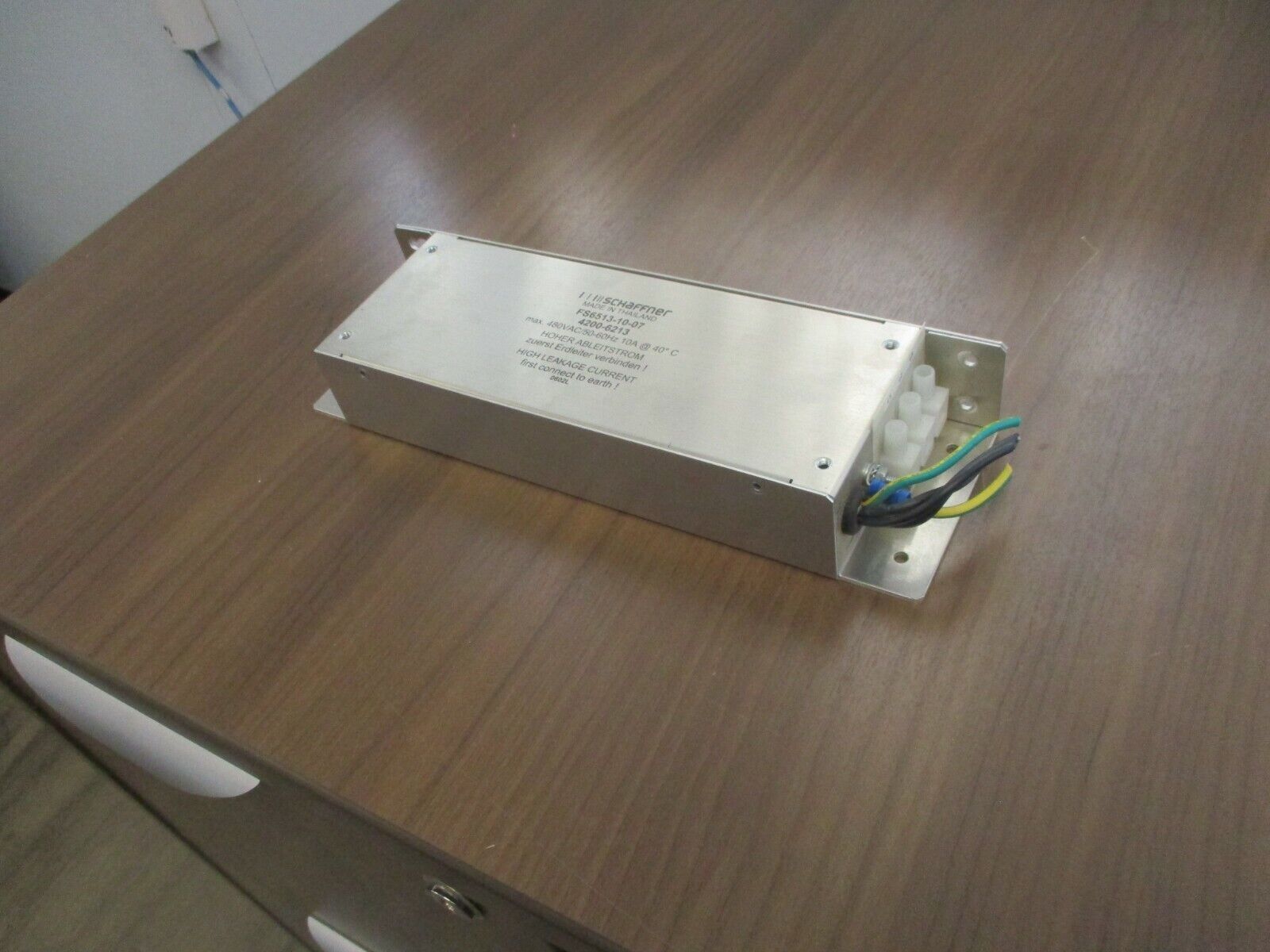 Schaffner Line Filter FS6513-10-07 480V 50-60Hz 10A Used