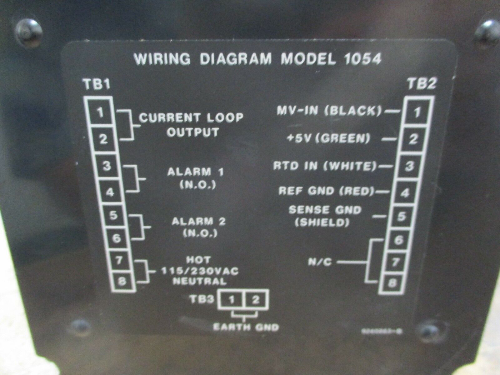 Rosemount Analytical Uniloc ORP Analyzer 1054OR 115VAC 0.100A Used