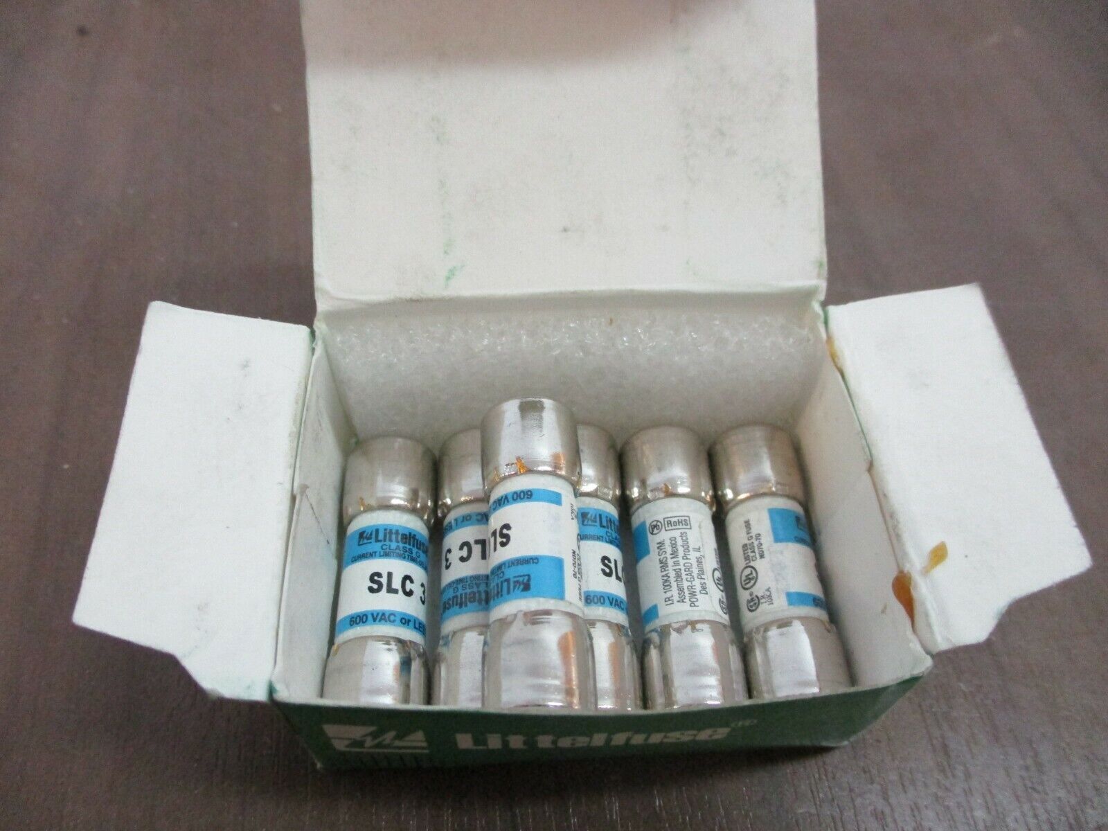 Littelfuse Fuse SLC 3 3A 600V *Box of 6* New Surplus