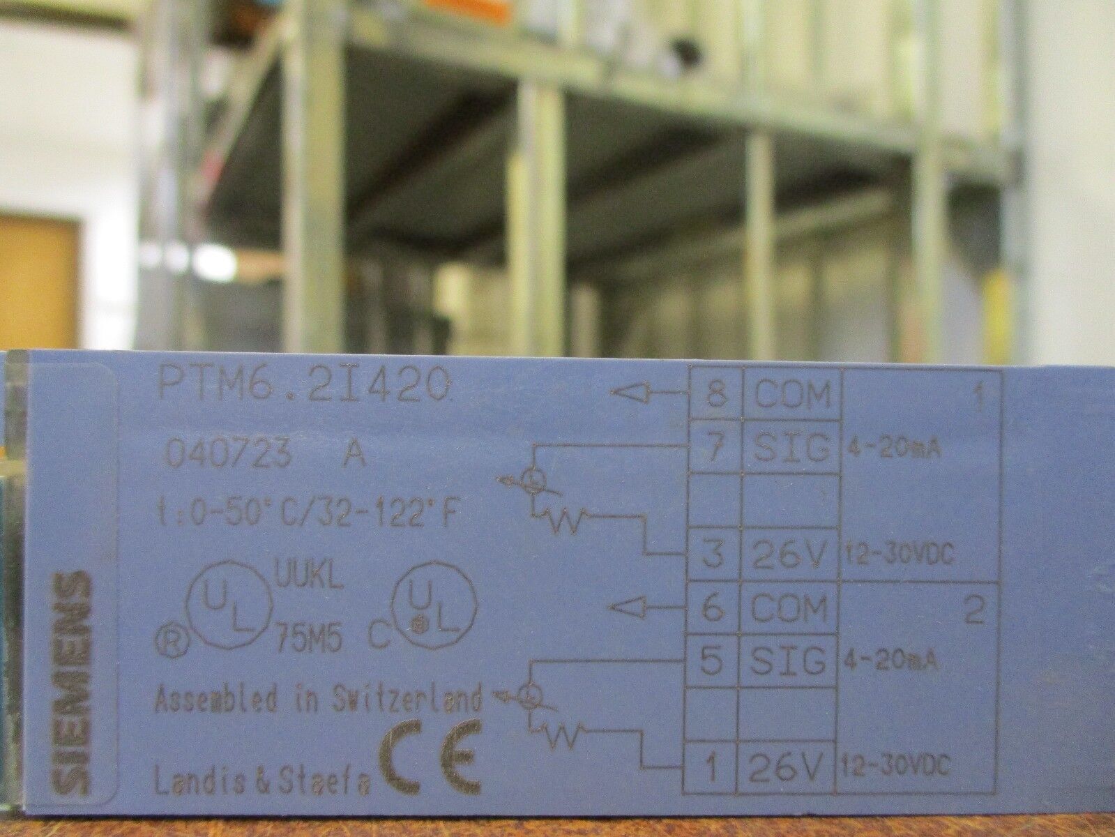 Siemens Point Termination Module PTM6.2I420 4-20mA 12-30VDC "Lot of 4" Used