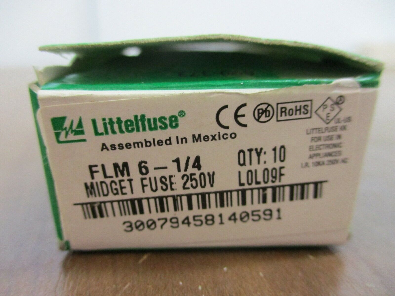 Littelfuse Fuse FLM 6-1/4 6 1/4A 250V *Box of 7* New Surplus