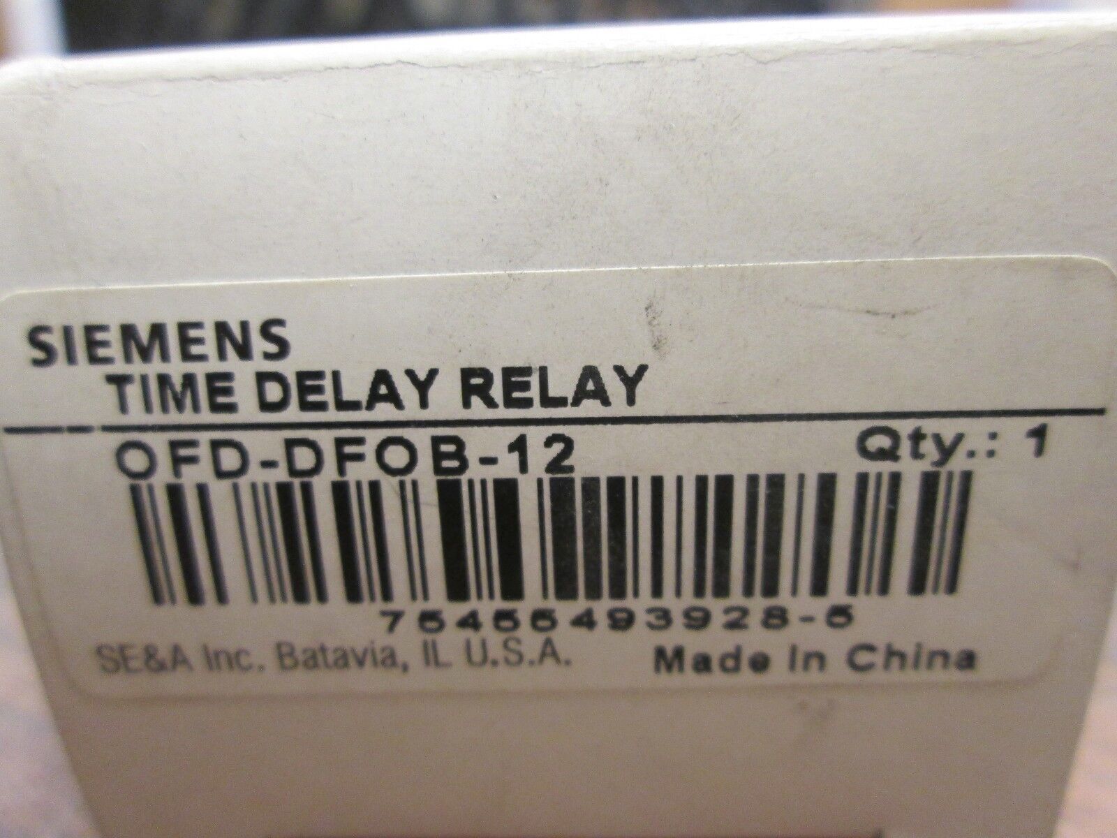 Siemens Time Delay Relay OFD-DFOB-12 24V New Surplus