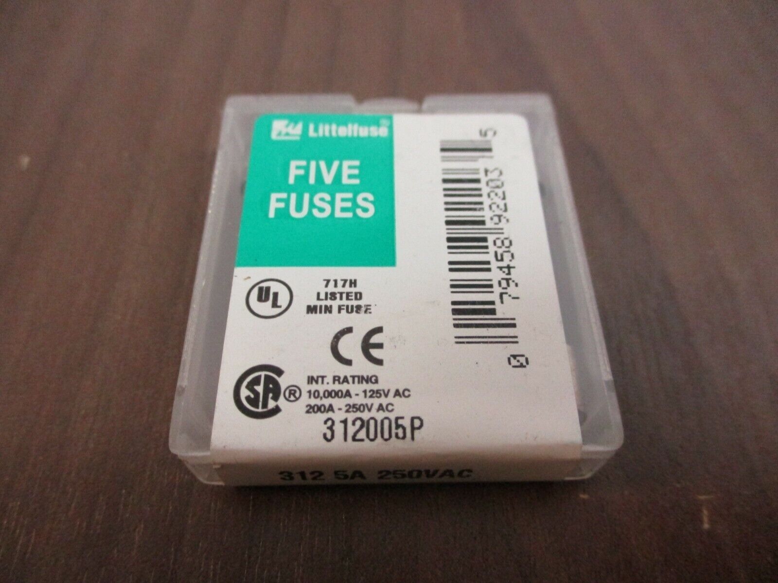Littelfuse Fuse 312005P 5A 250V *Lot of 7 Boxes of 5* New Surplus