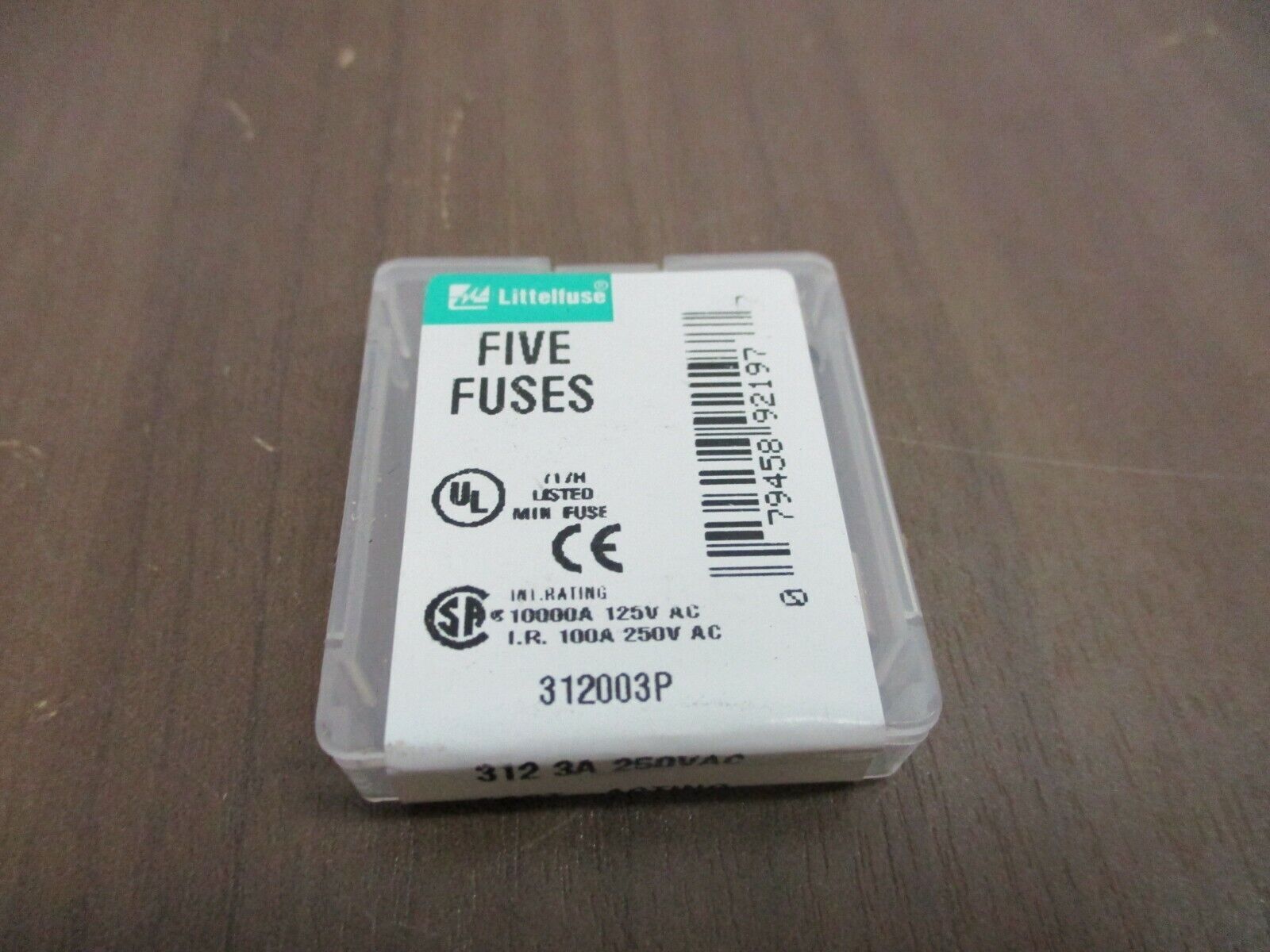 Littelfuse Fuse 312003P 3A 250V *Lot of 5 Boxes of 5* New Surplus