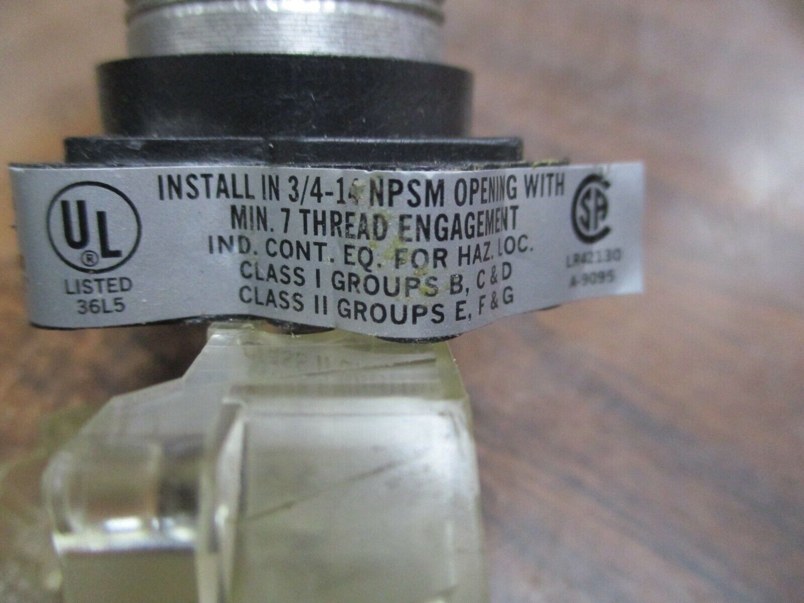 EGS EP Series Pilot Light EPTAE 120/240V 6W Amber *Chipped* New Surplus