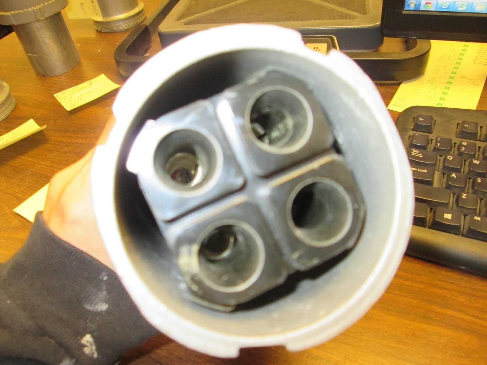 RussellStoll Connector JPS1534LKR 150A 600V 3P 4W 400Hz Used