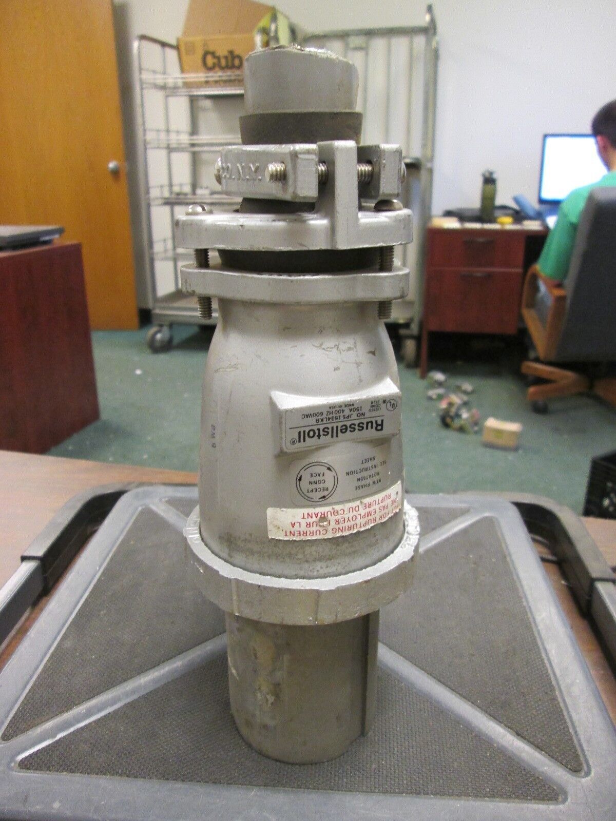 RussellStoll Connector JPS1534LKR 150A 600V 3P 4W 400Hz Used