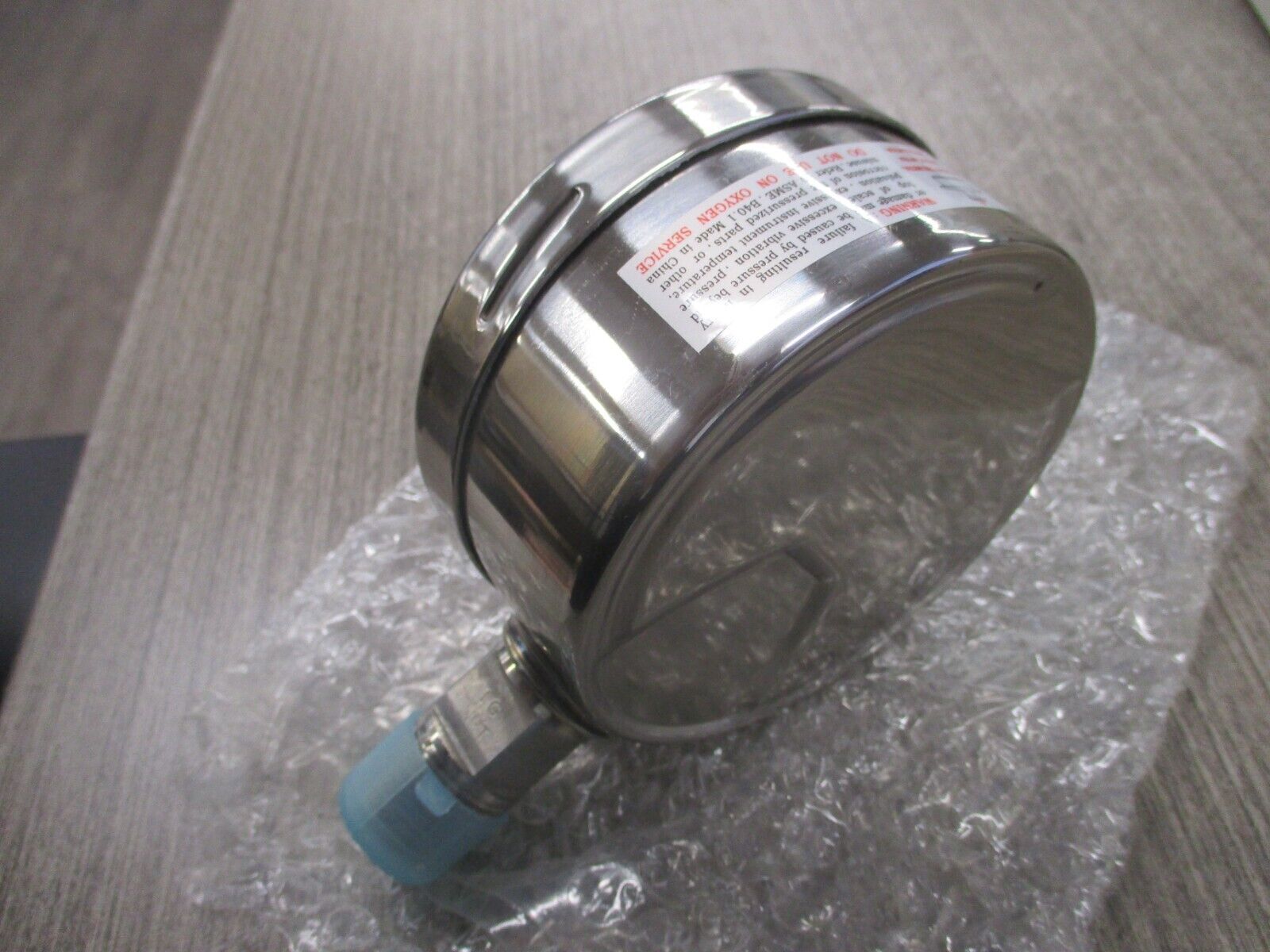 PIC Pressure Gauge 4001-2LB Range : 0-15PSI 4" SST 1/2" NPT Lower New Surplus