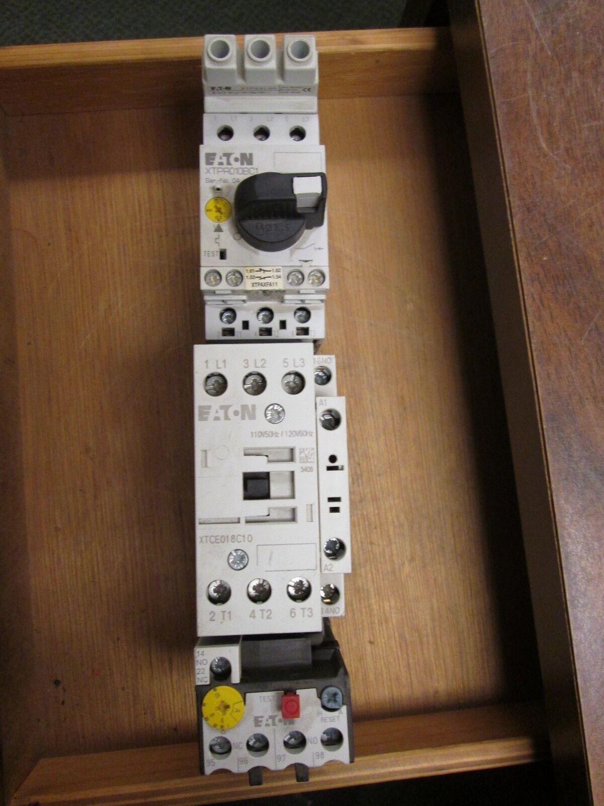 Eaton Starter w/ Manual Switch XTCE018C10 XTPR010BC1 XT0B010CC1 6.3-10A 120V