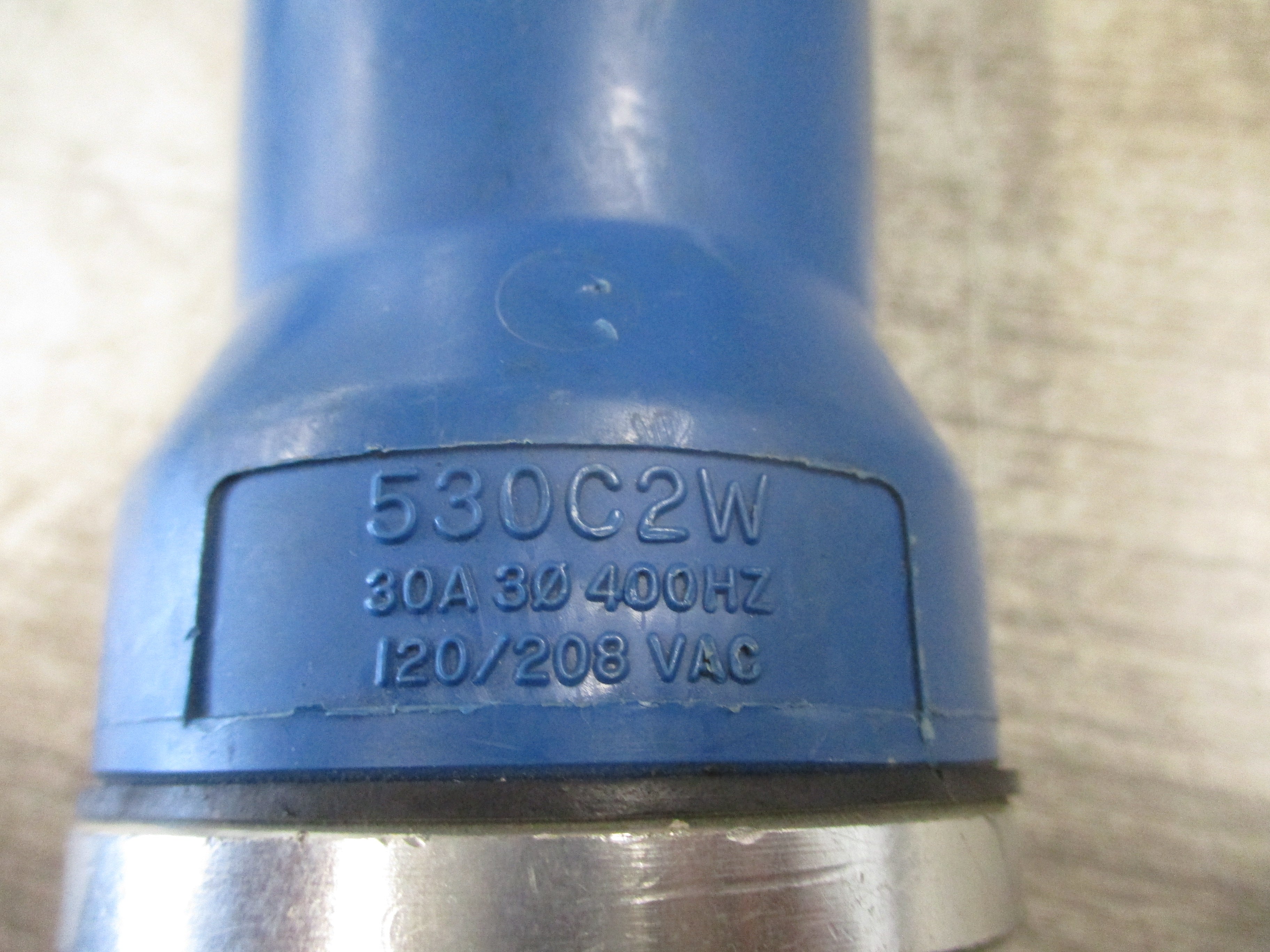 Hubbell Plug & Connector Set 530C2W/530P2W 5P 30A Conduit End *No Cover* Used