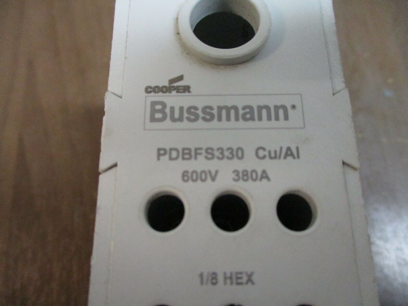 Cooper Bussmann Power Distribution Block PDBFS330 380A 600V 1P Used