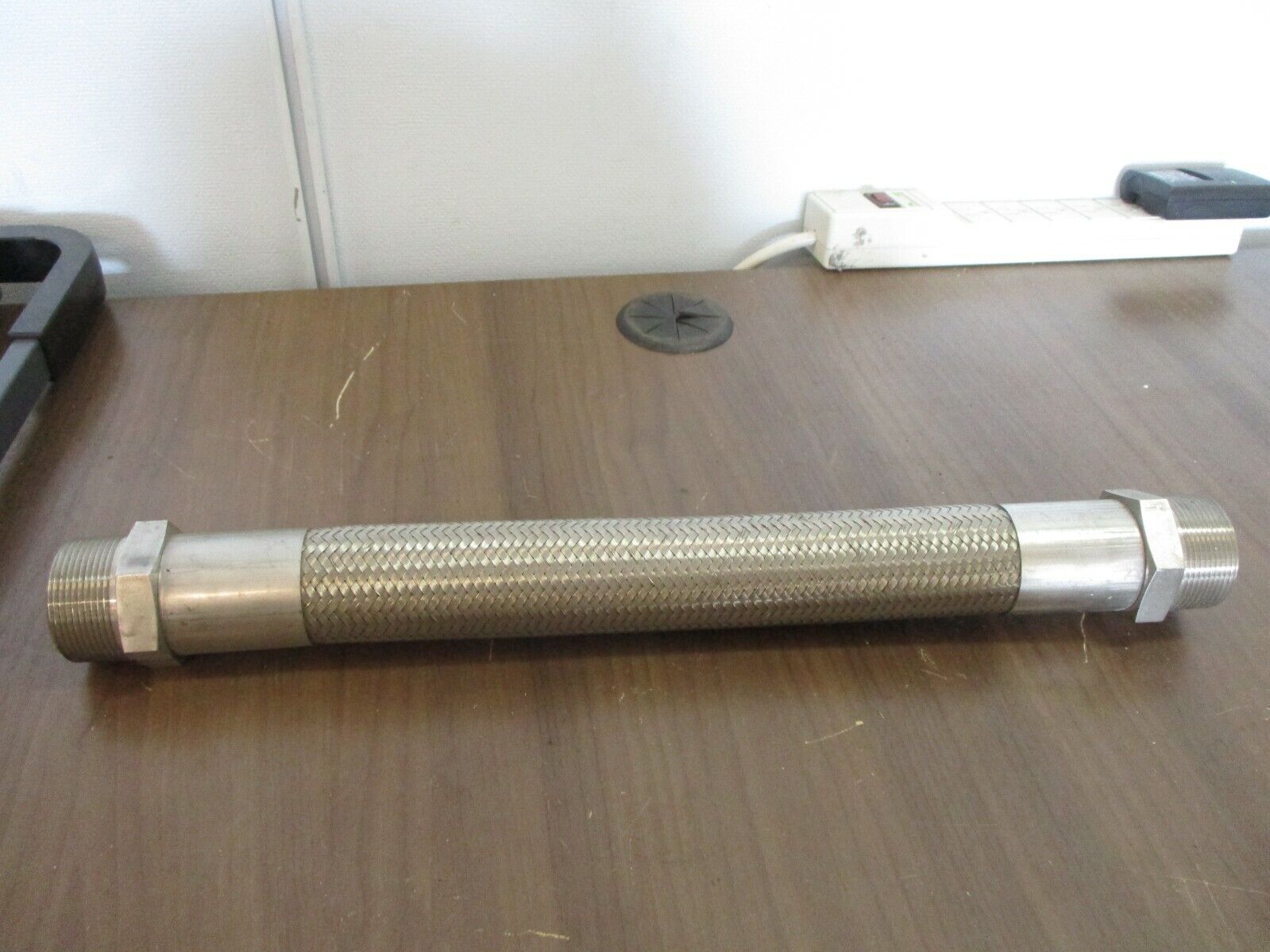 Misc. Brand Flexible Stainless Steel Hose Flexible Length: 11" Size: 1 1/2" Used