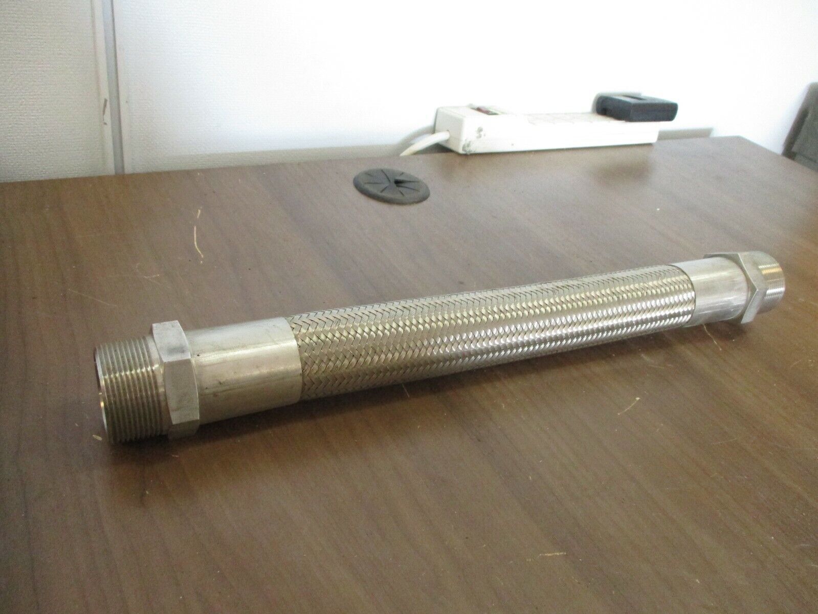 Misc. Brand Flexible Stainless Steel Hose Flexible Length: 11" Size: 1 1/2" Used
