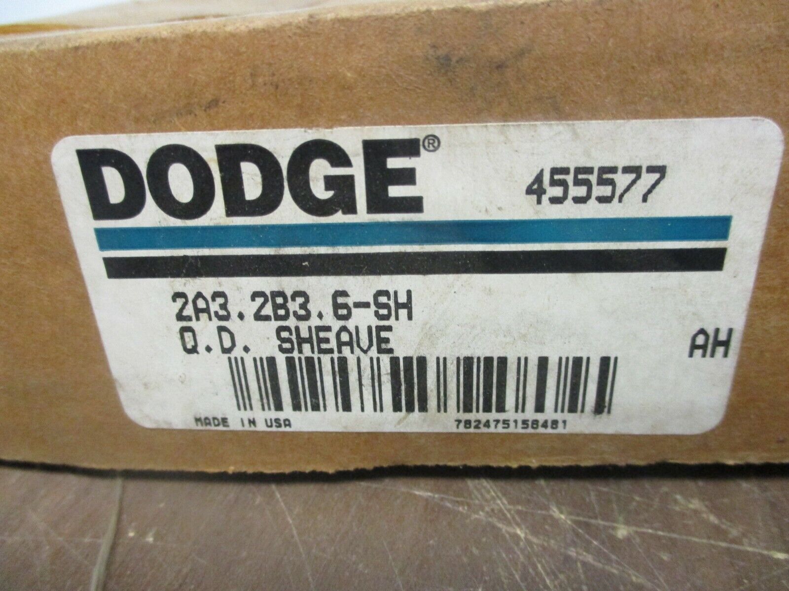 Dodge QD Sheave 455577 2A3.2B3.6SH New Surplus *Missing Mounting Screws*