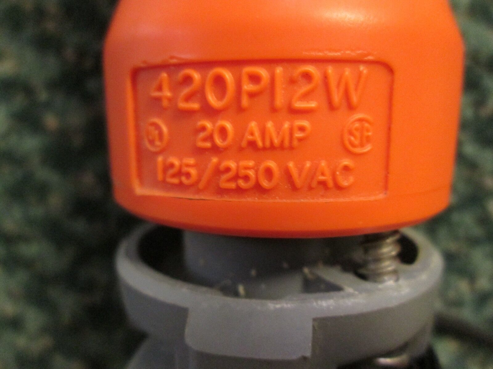 Hubbell Watertight Plug, 420P12W, 20A,Used In Good Condition!