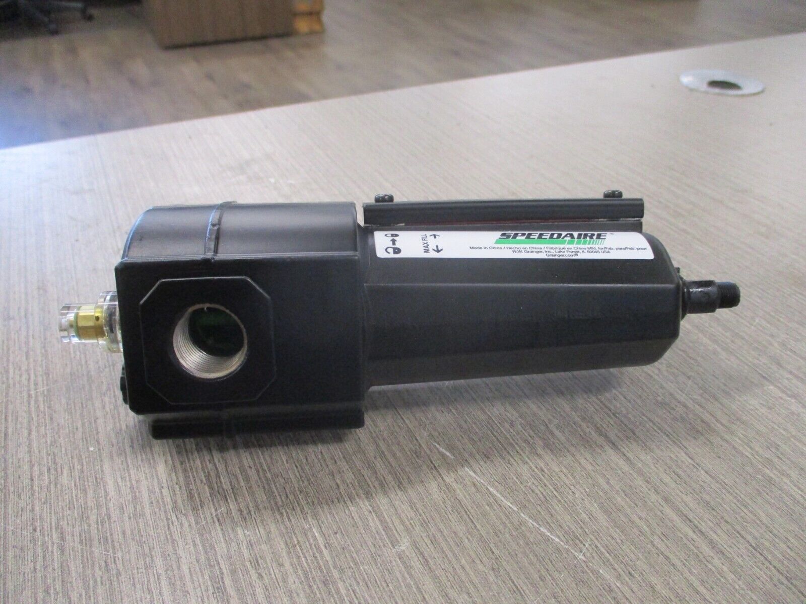 Speedaire Air Line Lubricator 4ZL86A 1/2" 80 CFM 250 PSI New Surplus
