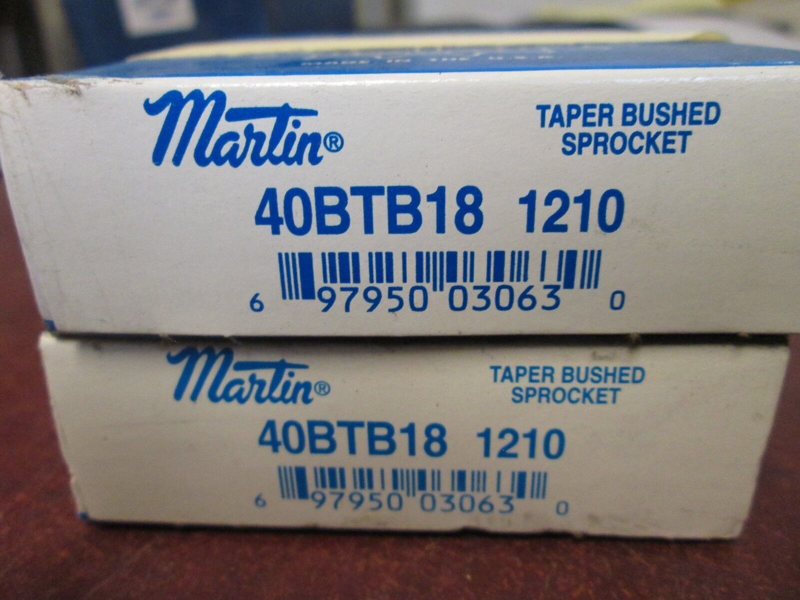 Martin Taper Bushed Sprocket 40BTB18 1210 18-Teeth *Lot of 2* New Surplus