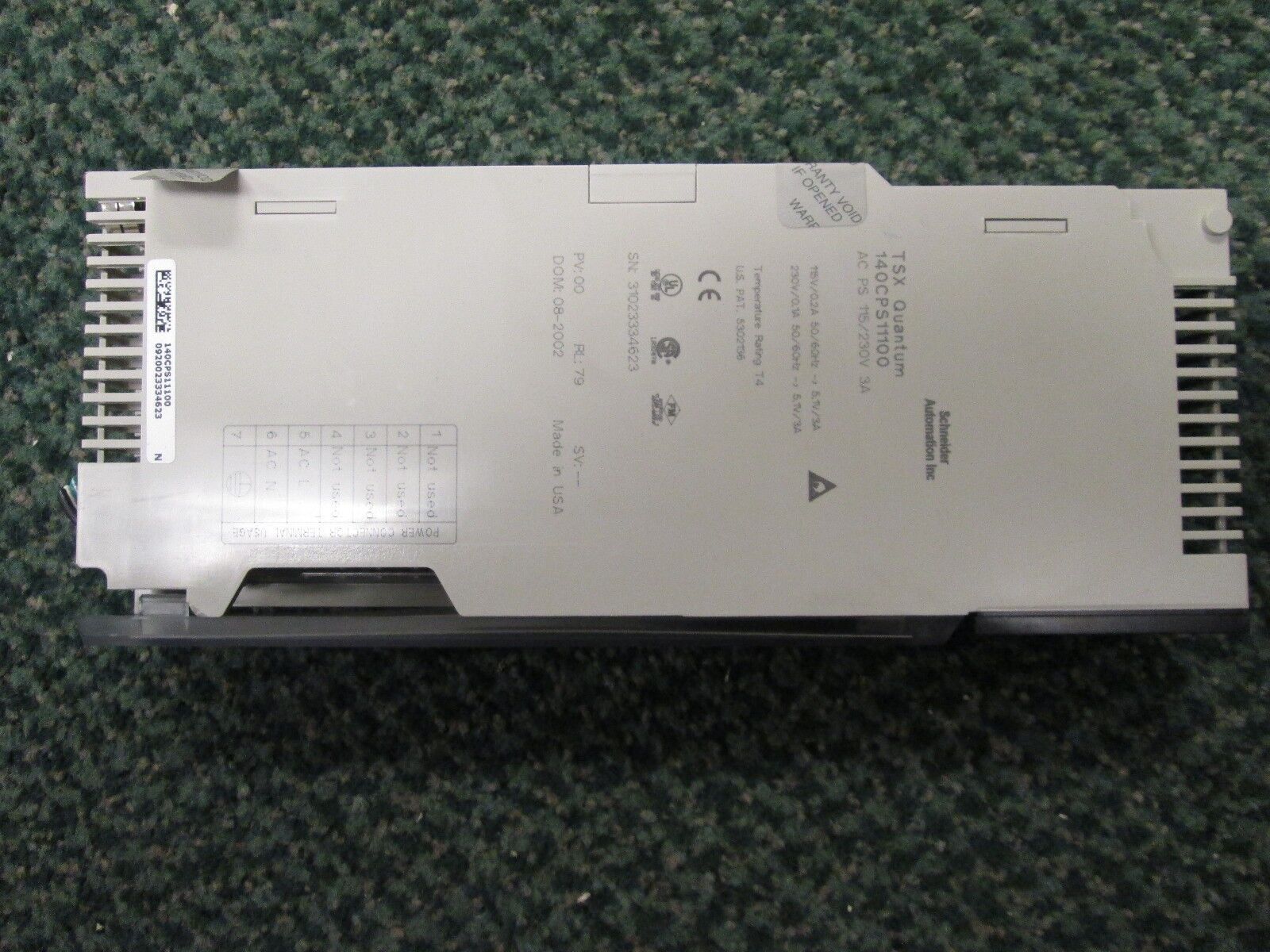 Schneider Electric TXS Quantum 140CPS11100 PS 115/230 VAC