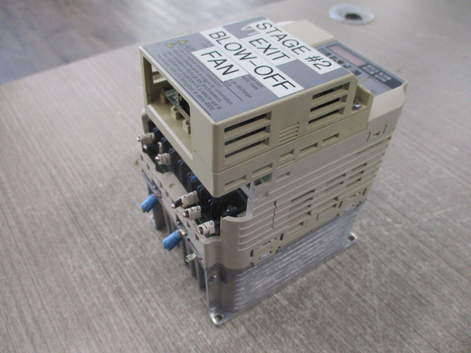 Yaskawa V1000 AC Drive CIMR-VU4A0004FAA Rev. C 1HP 3Ph w/ Keypad Used