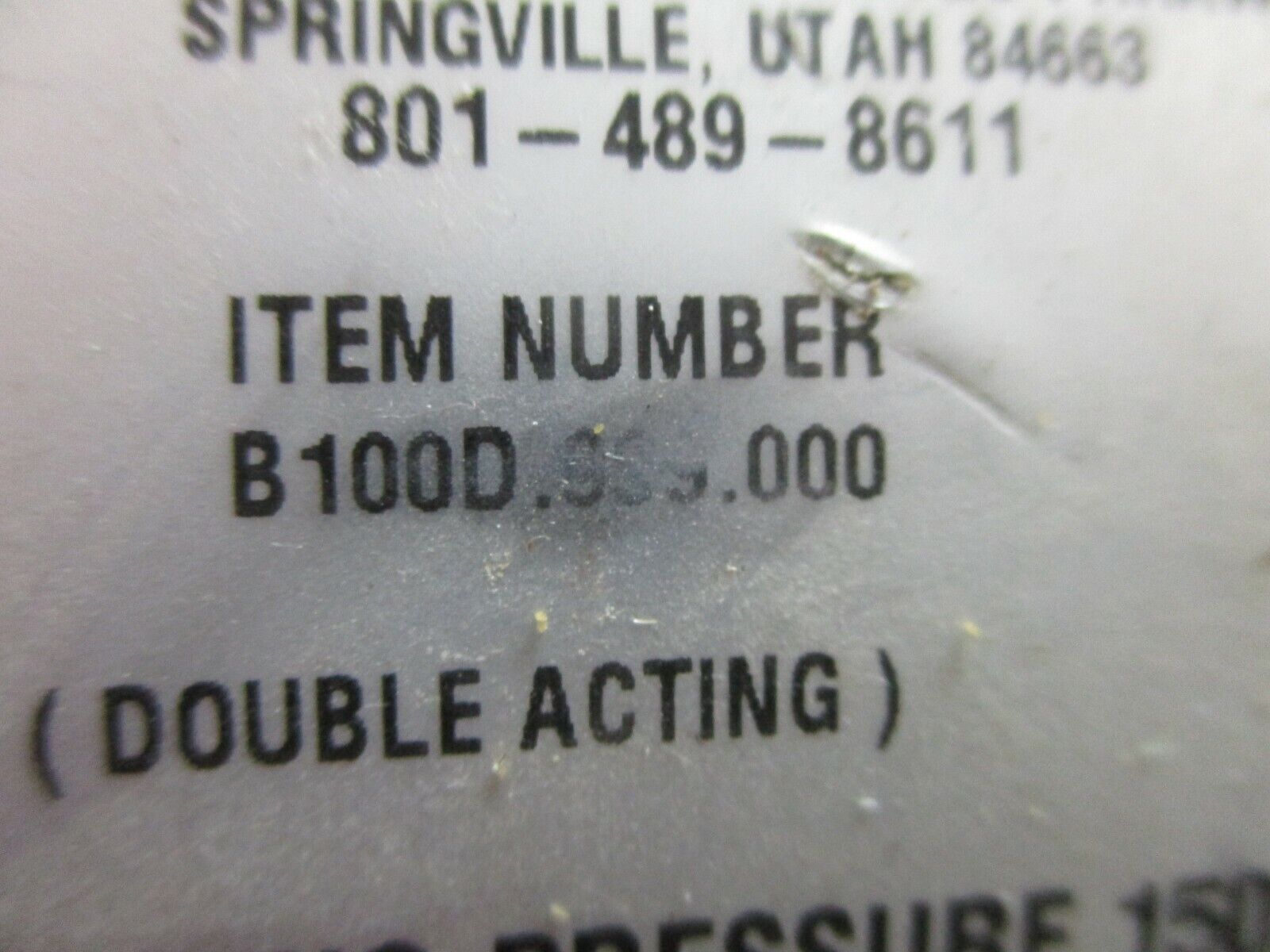 Flowserve Automax Actuated Valve Bl00D.999.000 150 PSIG Double Acting Used