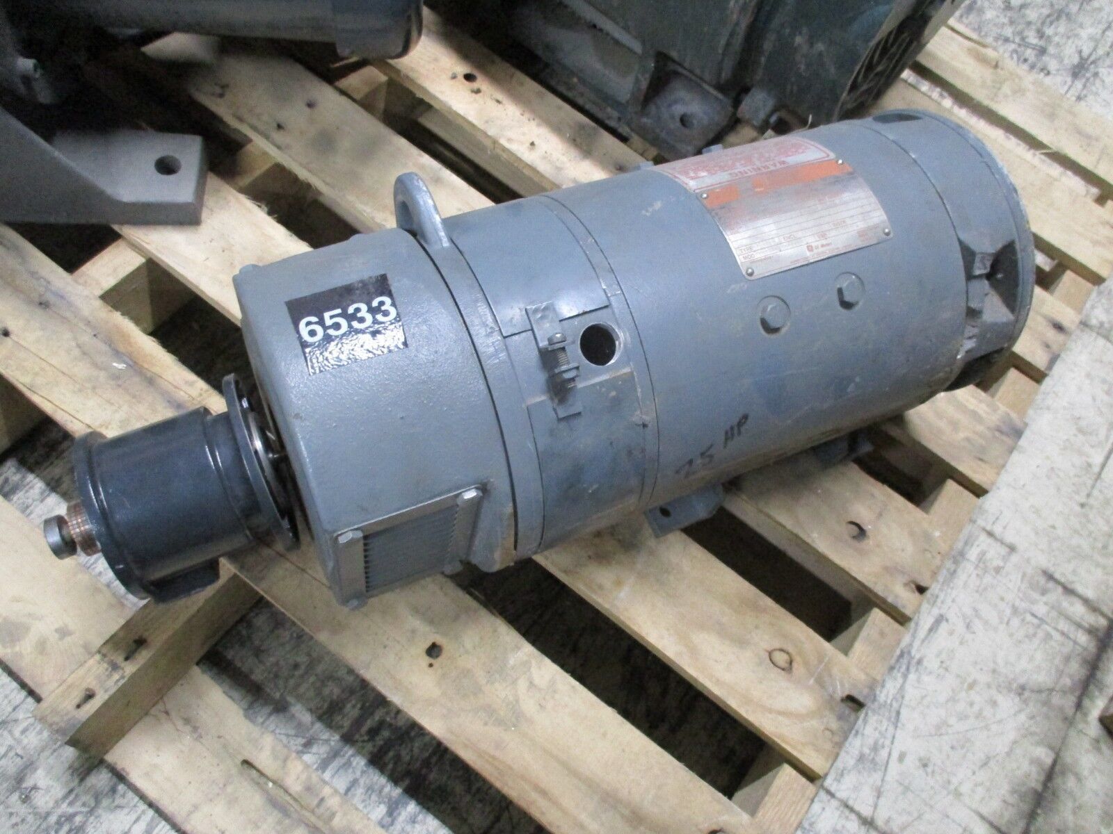 Saftronics DC Motor L186ATC 2HP 1750/2050RPM 180V 9.5A Arm .48/.37A Field Used