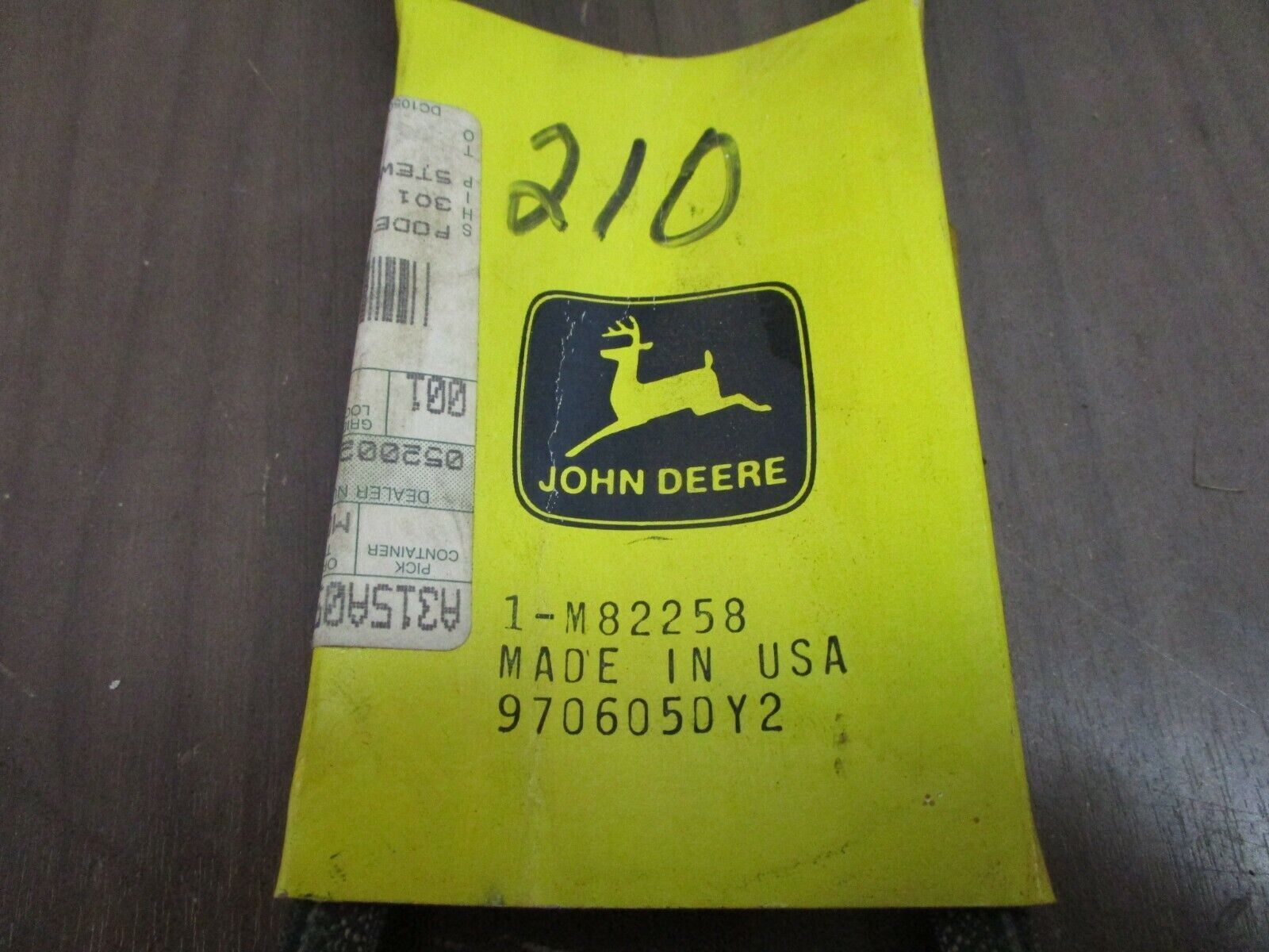 John Deere V-Belt M82258 New Surplus