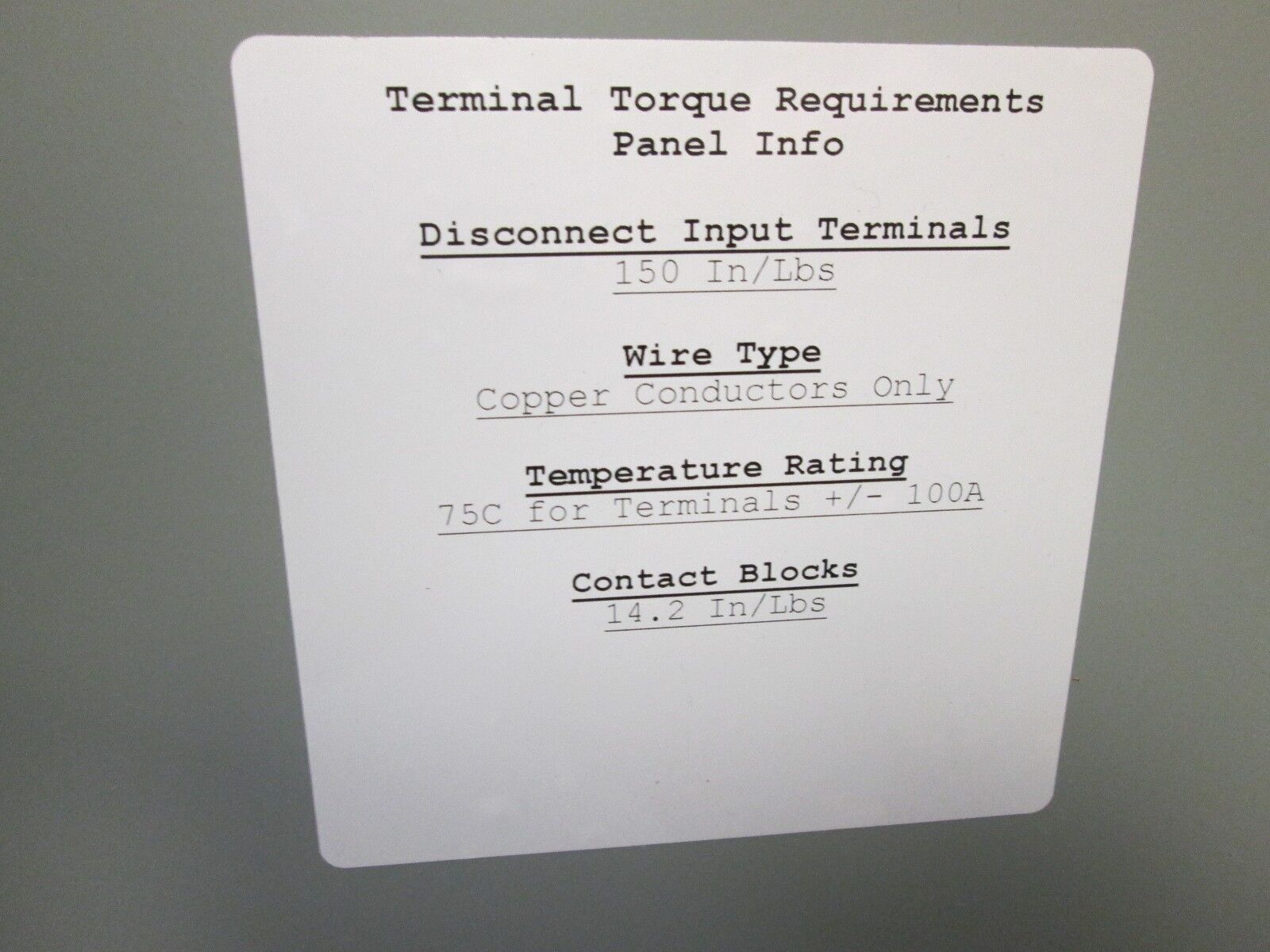 Schwab-Vollhaber Lubratt 150A Bypass 15-40HP2OUB2FD 230V 150A 3PH 60HZ Used