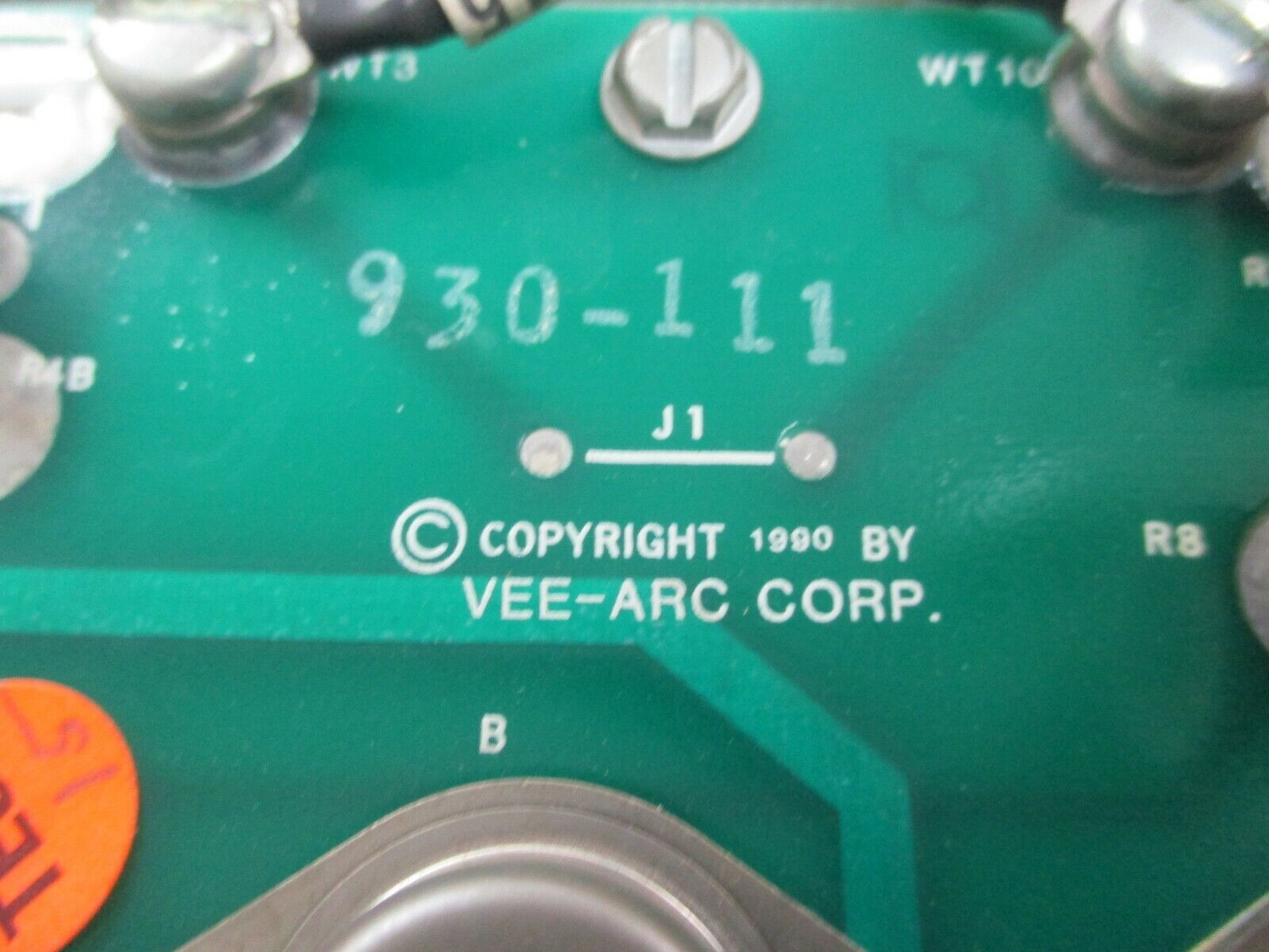 Vee-Arc Discharge Board 930-111 Used