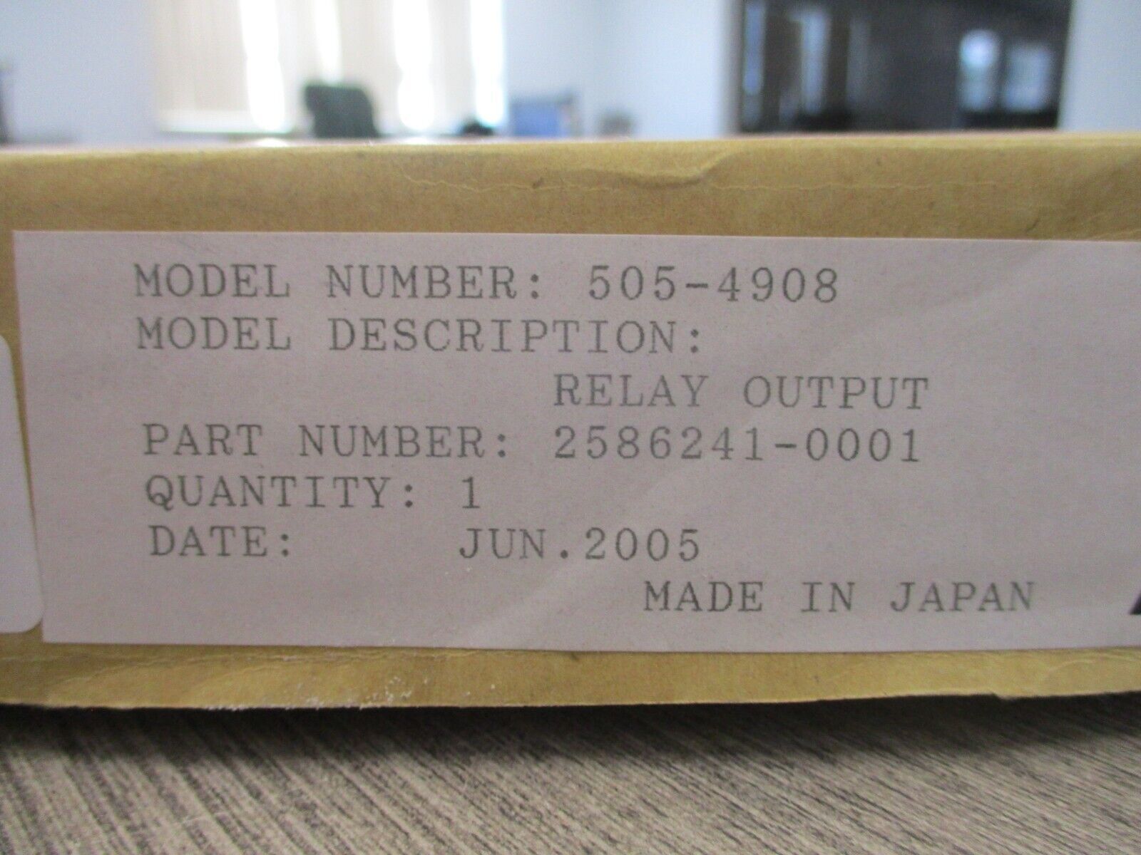 Siemens 505-4908 Relay Output Module 2586241-0001 New Surplus