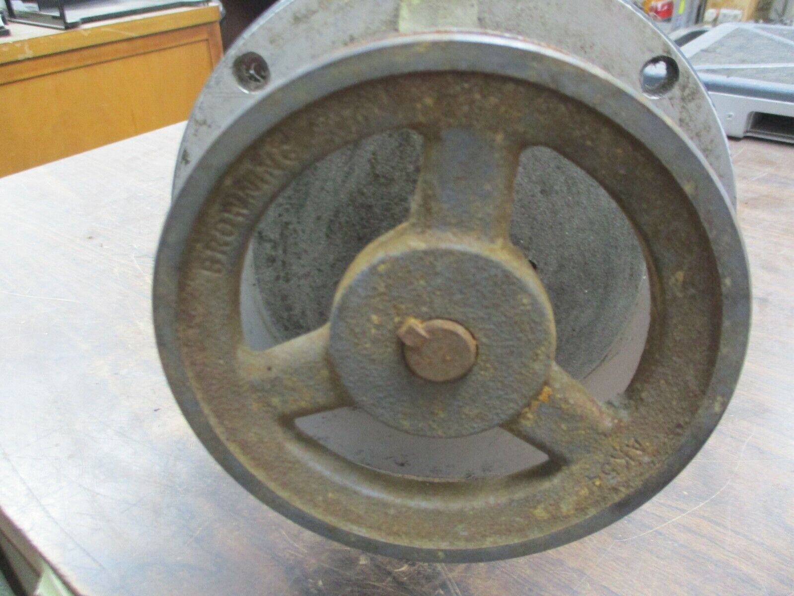 Electrol Co. DC Motor M4621AB 1.0HP 1800RPM 180V 5.35A ENCL:TEFC Used