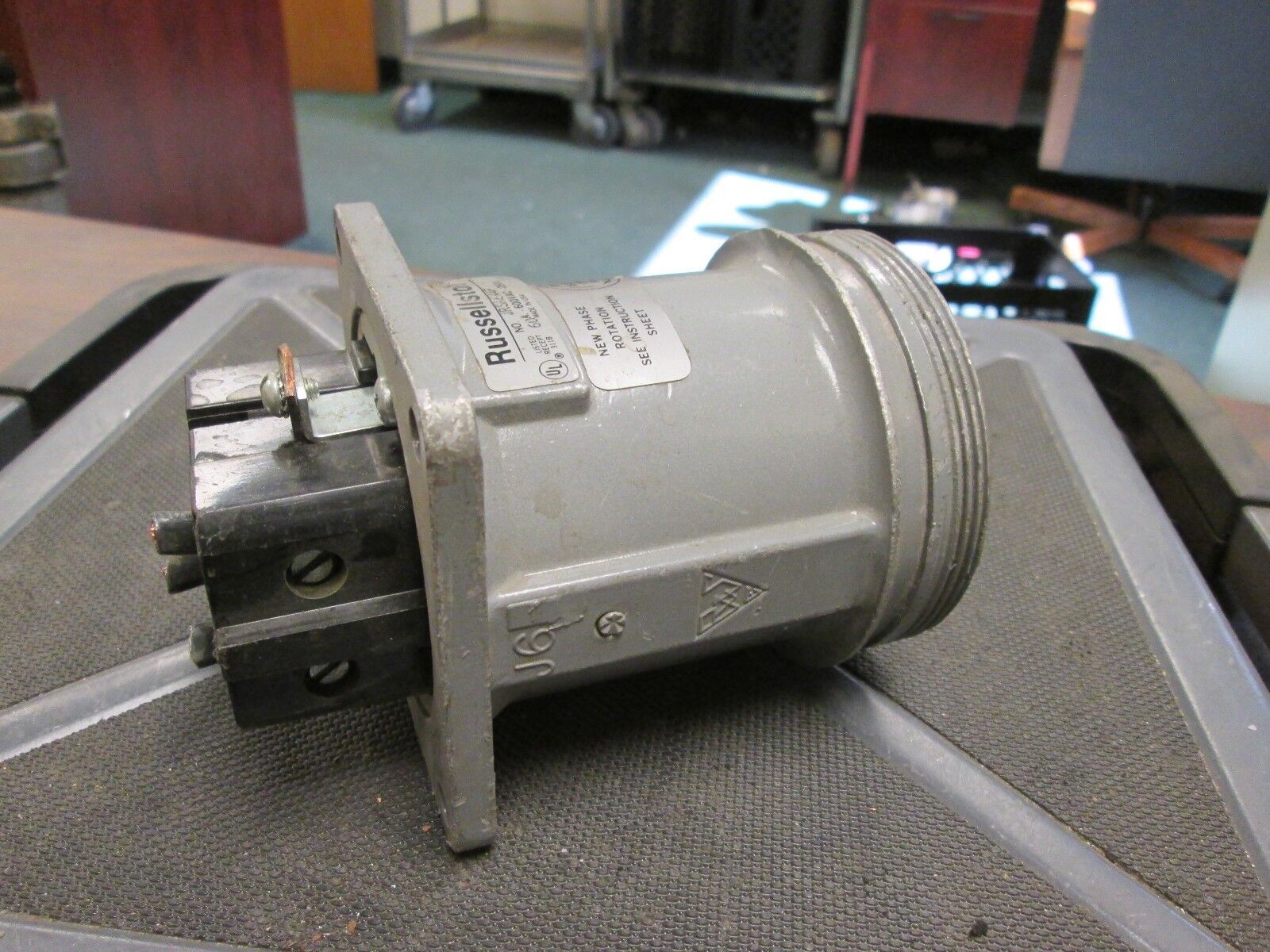 RussellStoll Receptacle JRSA644F 60A 600V 3P 4W Used