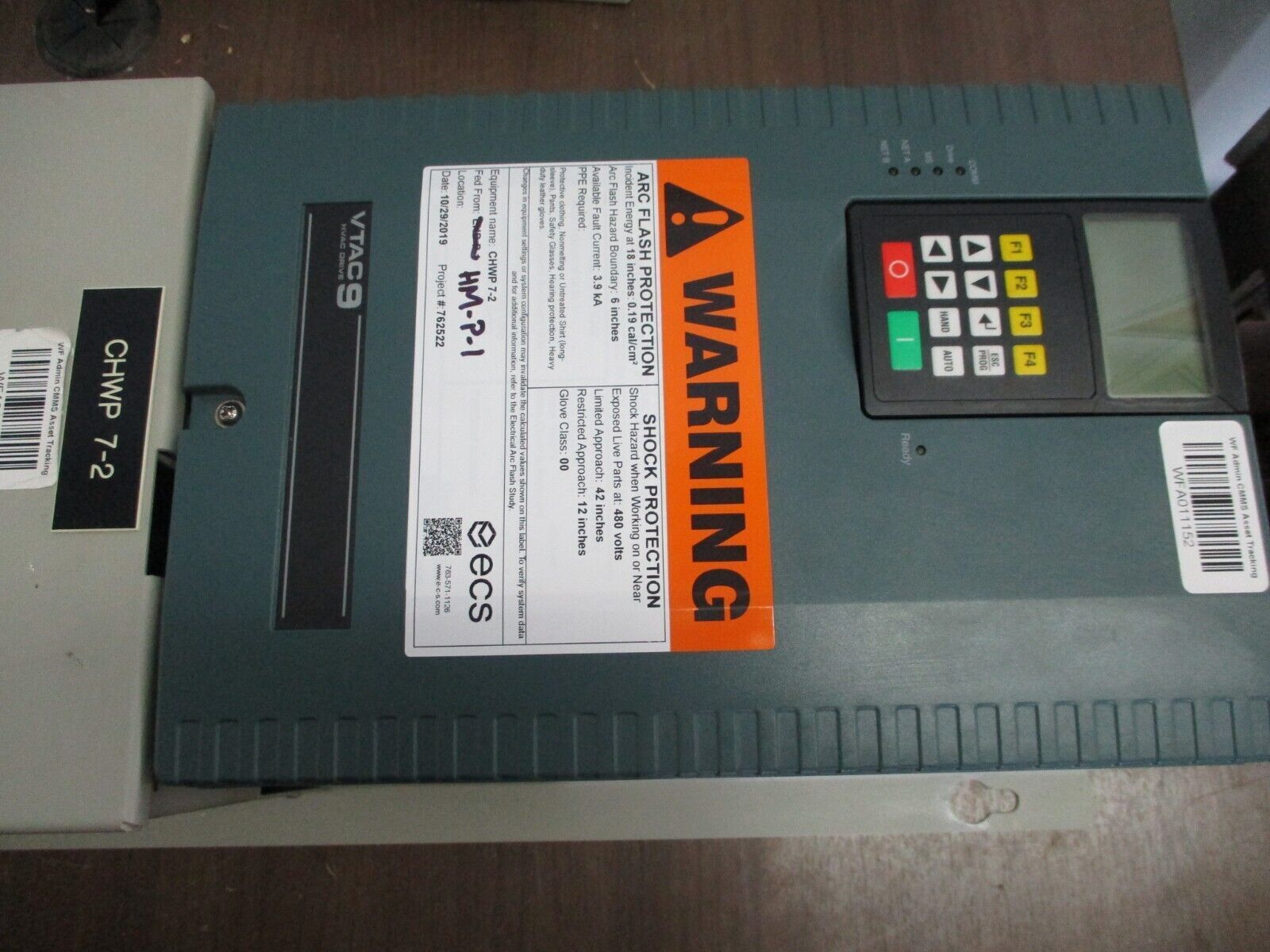 Rockwell Automation VTAC 9 AC Drive w/ Bypass 9VT401-027HTAN Ser. A 20HP 3Ph