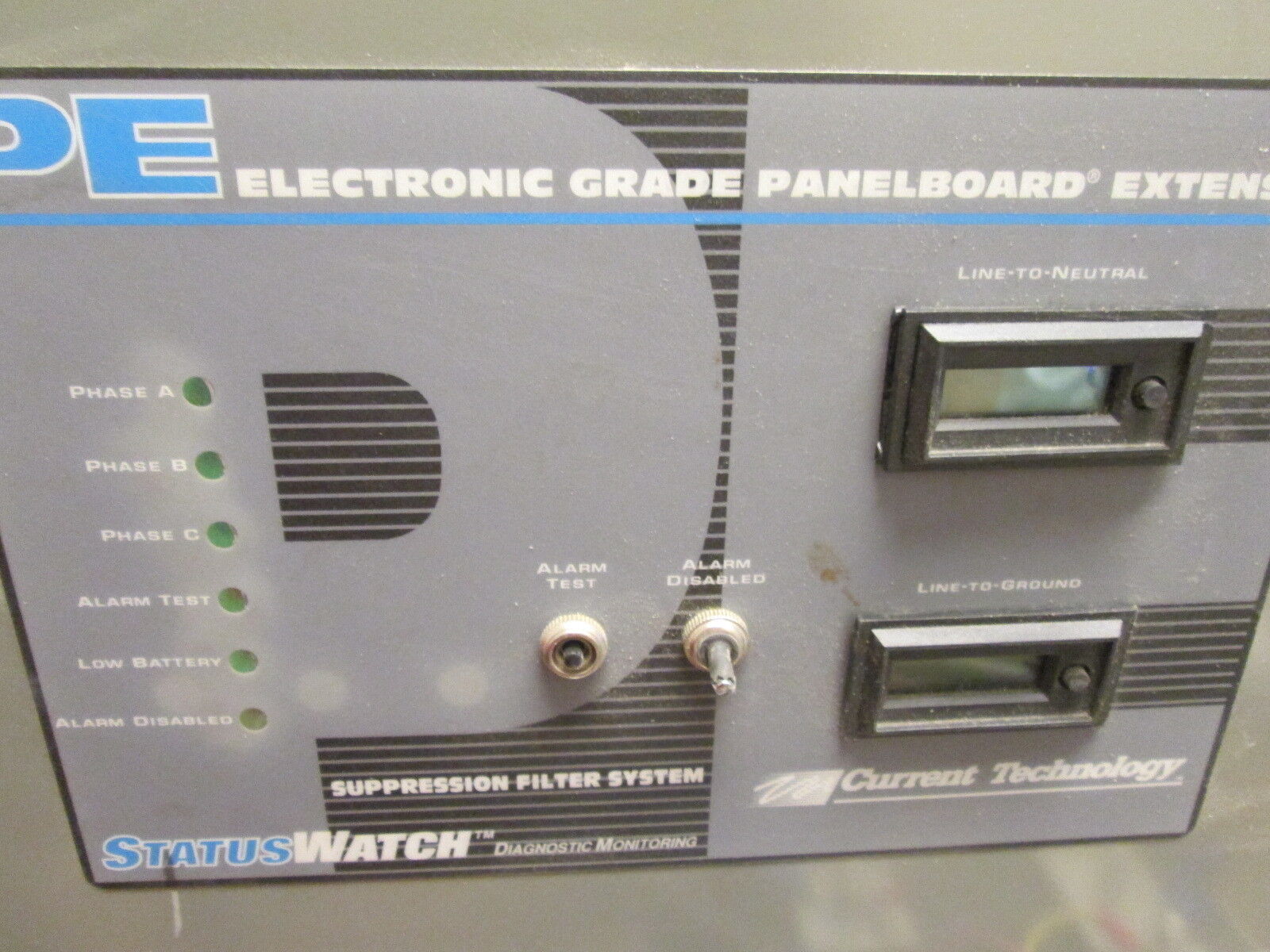 Current Technology Status Watch PE Panelboard Extension 300-0129-101 Used