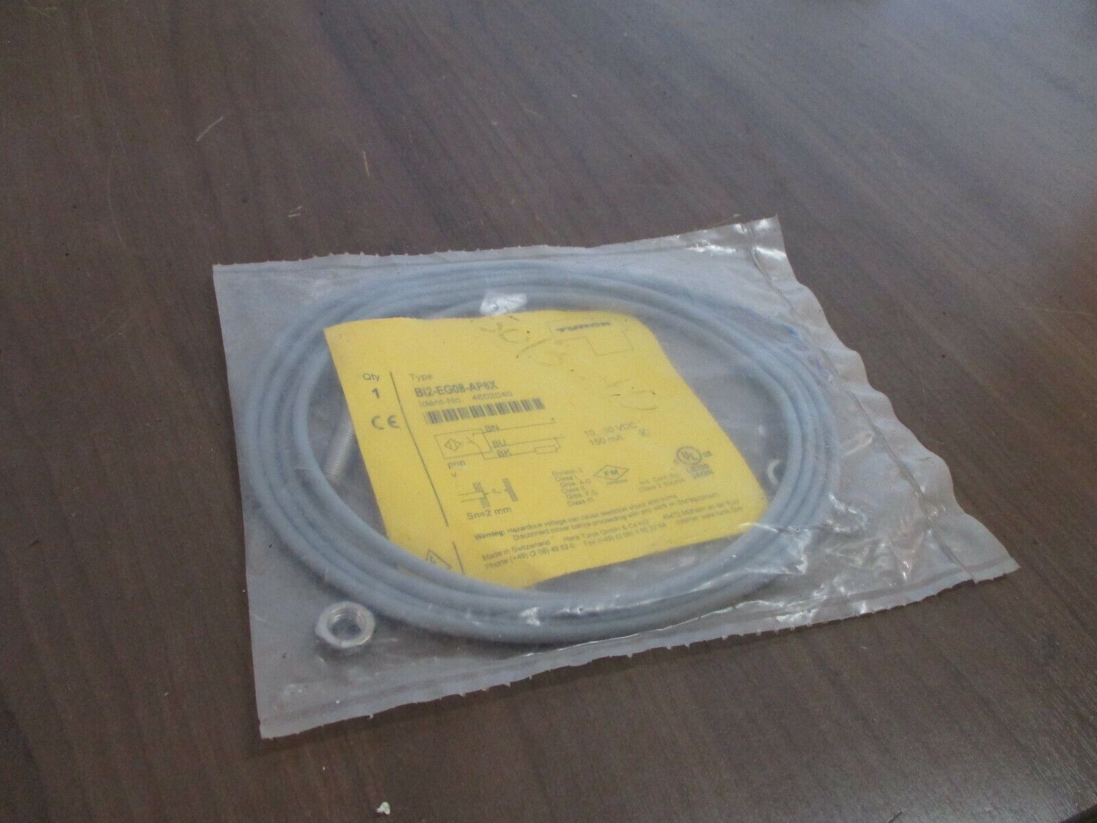 Turck Inductive Sensor Bi2-EG08-AP6X 10-30VDC 150mA New Surplus