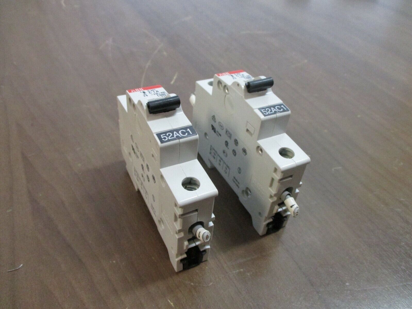 ABB Circuit Breaker S201-C1,6 1.6A 230/400V 1P *Lot of 2* Used