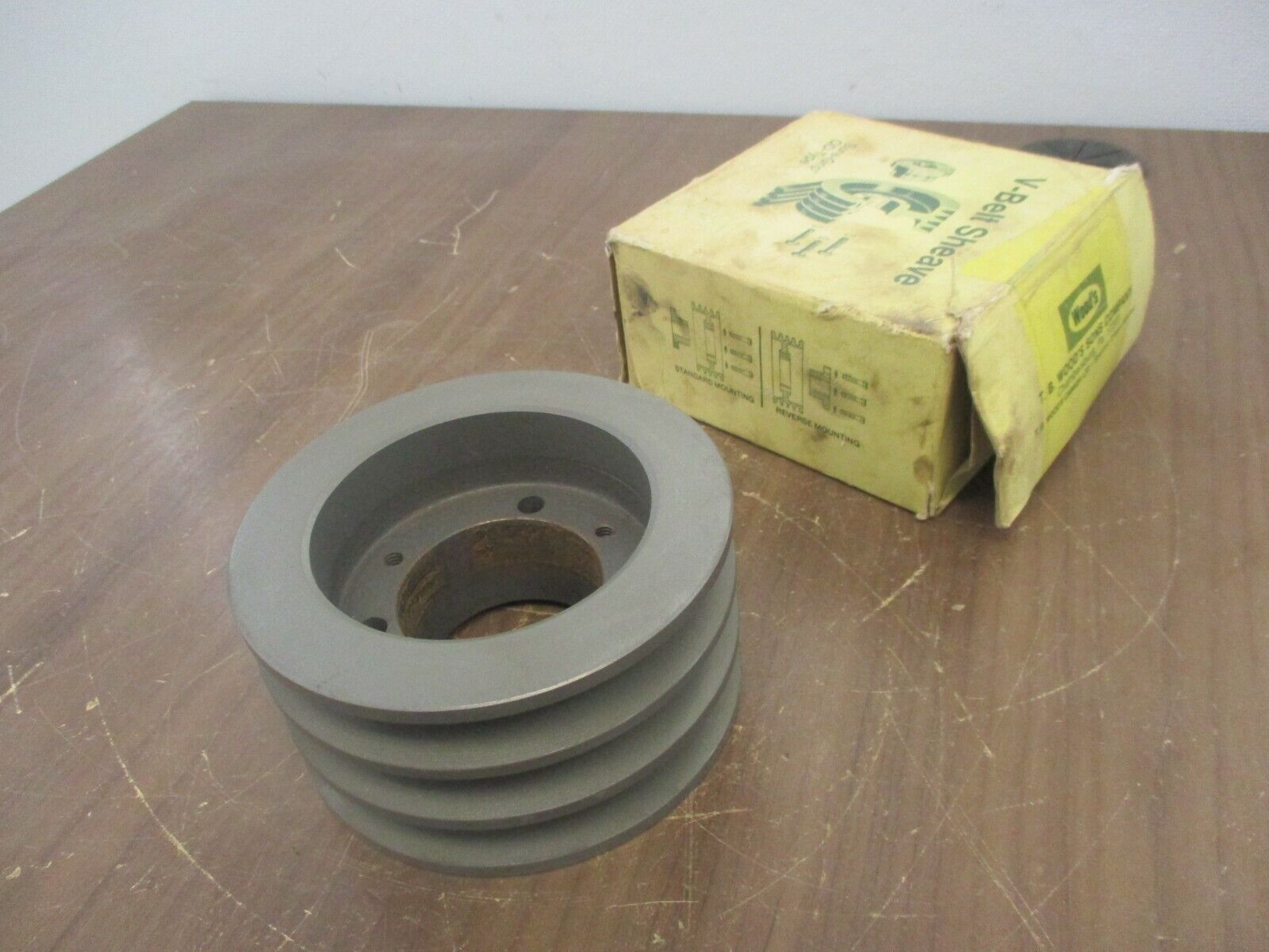 TB Woods V-Belt Sheave 4.6 3B SD QD-Type New Surplus *Missing Mounting Screws*