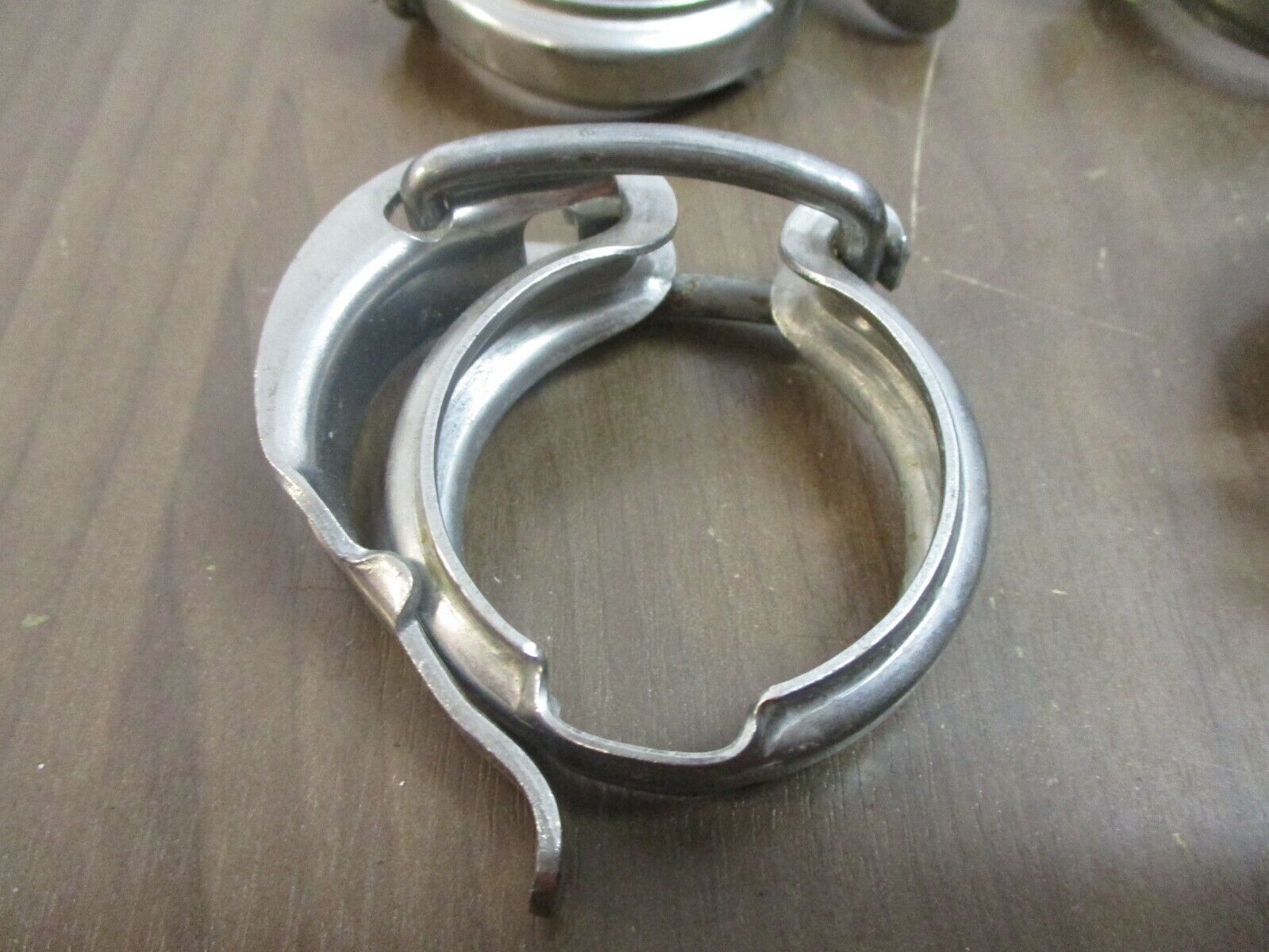Misc. Brand Stainless Steel Sanitary Clamp Size: 1/2" *Lot of 4* Used