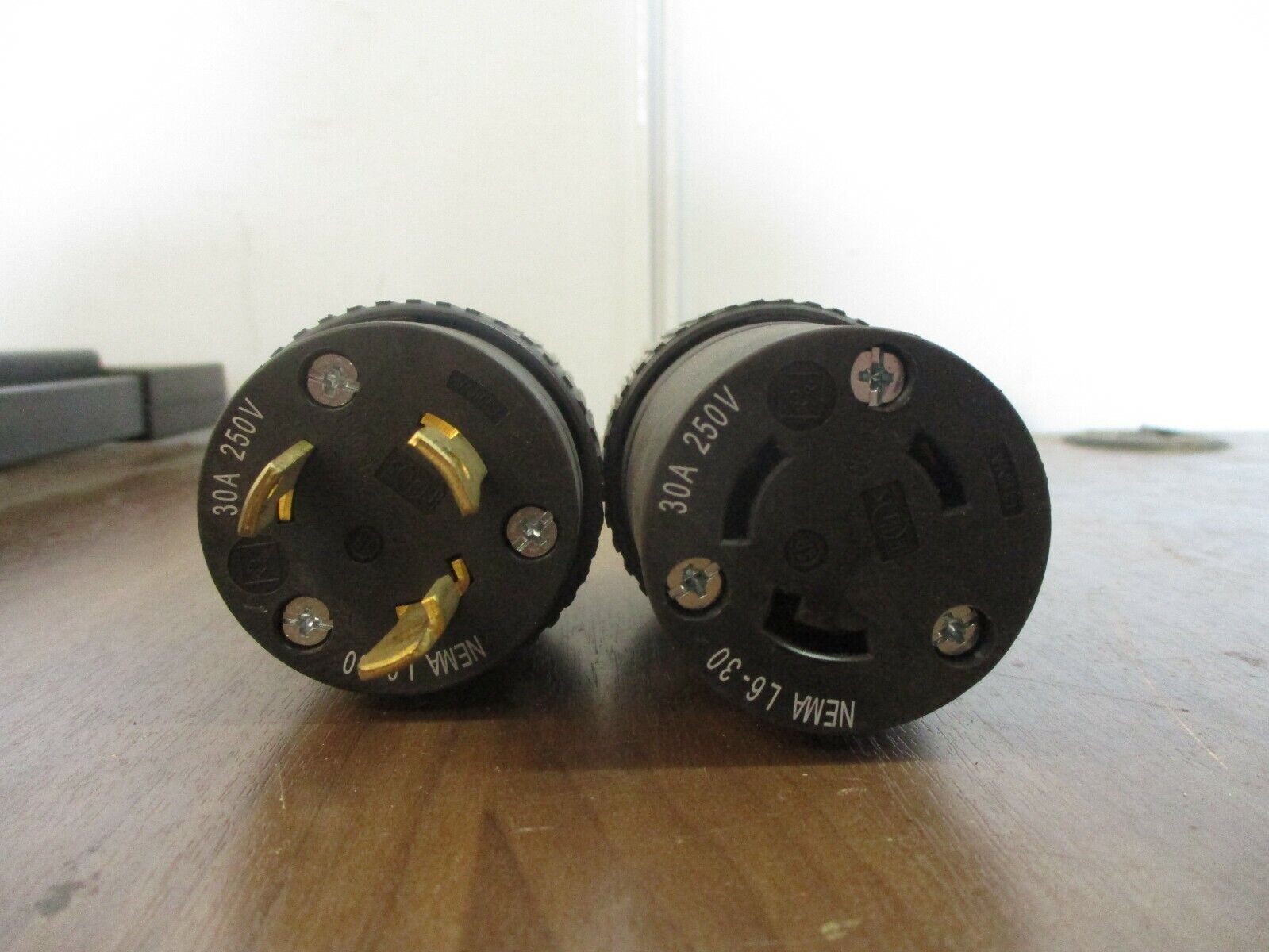 Hubbell Plug & Connector Set Nema L6-30 30A 250V *Lot of 2* Used