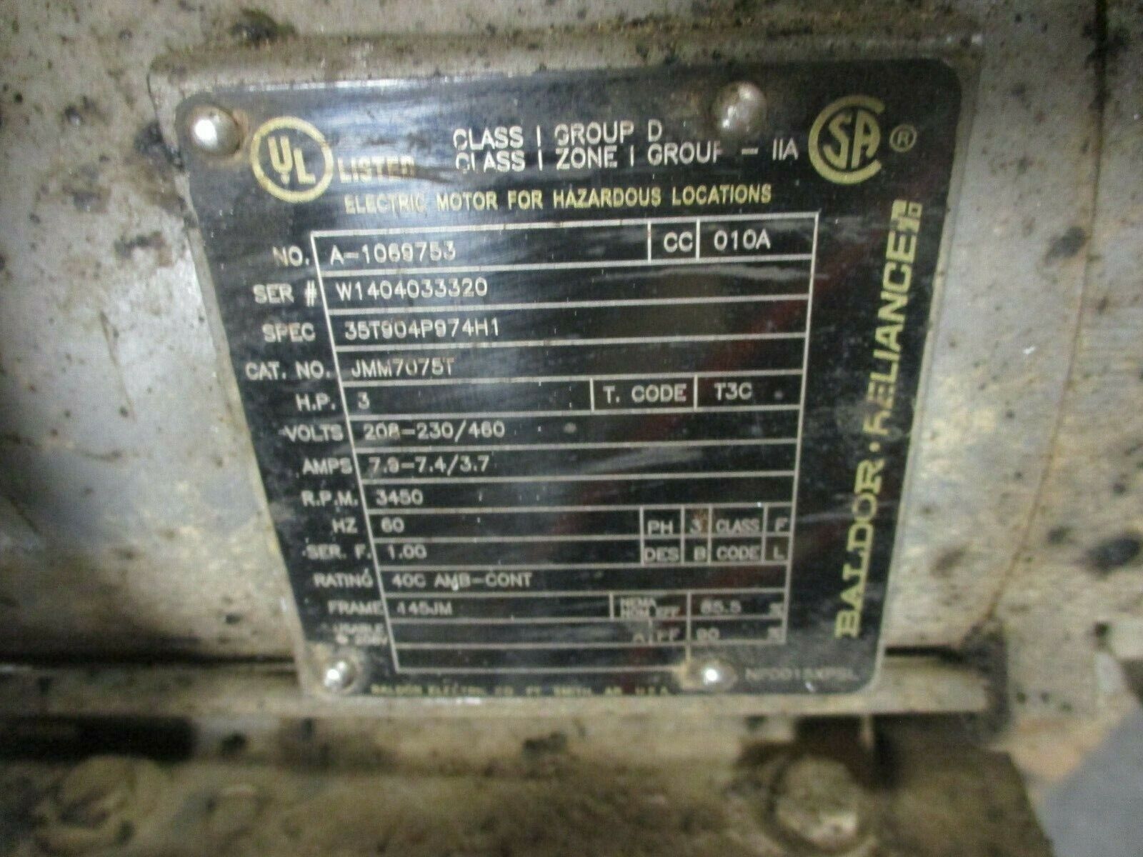 Pentair Aurora Centrifugal Pump 7A Size: 1.25x1.5 3Ph 60GPM 100Ft Head 3500RPM