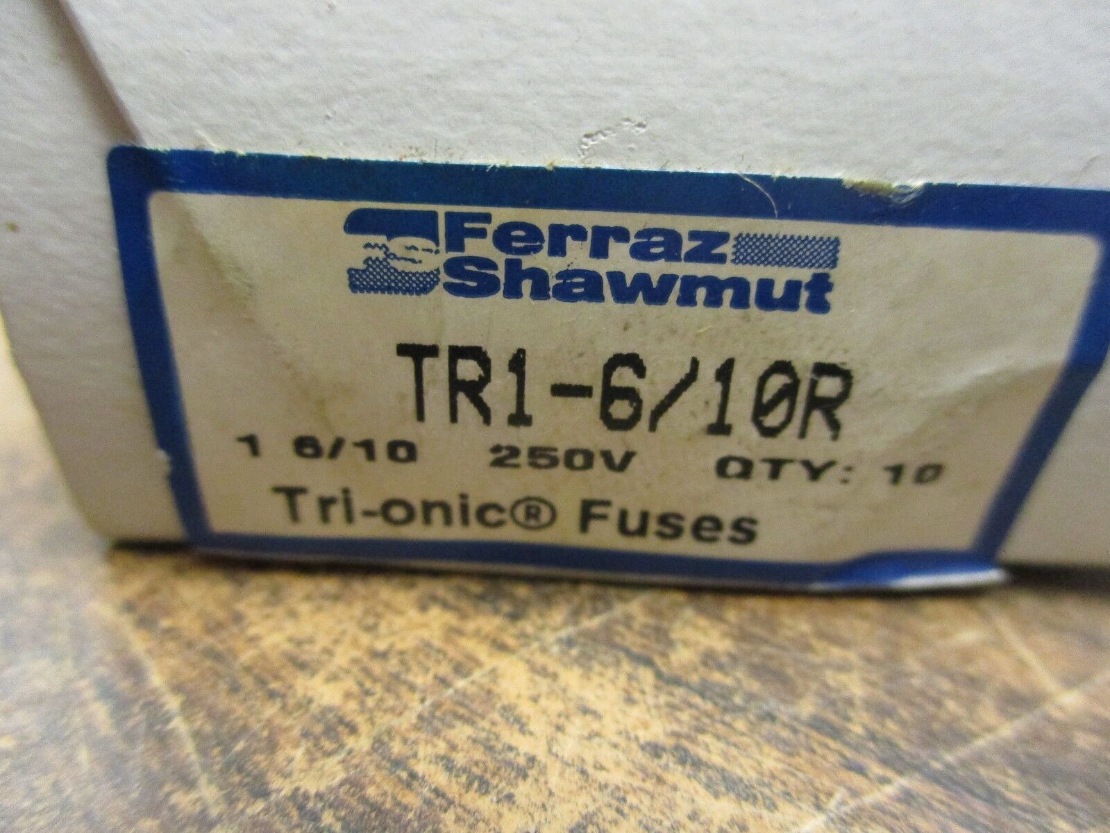 Ferraz Shawmut Tri-onic Fuse TR1-6/10R 250V 1-6/10A *Box of 10* New Surplus