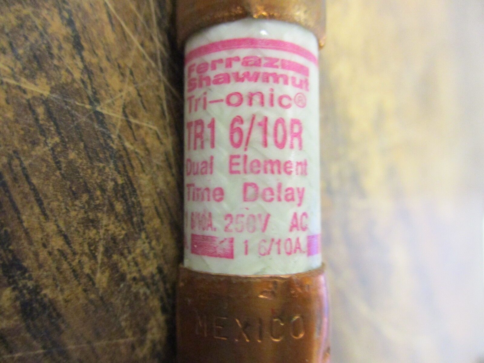 Ferraz Shawmut Tri-onic Fuse TR1-6/10R 250V 1-6/10A *Box of 10* New Surplus