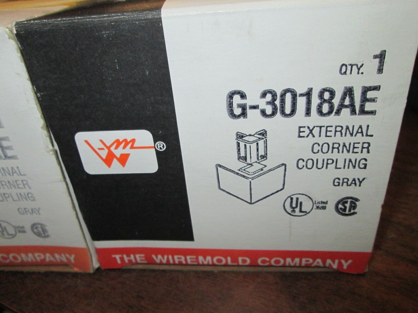 Wiremold External Corner Coupling G-3018AE Lot of 2 New Surplus