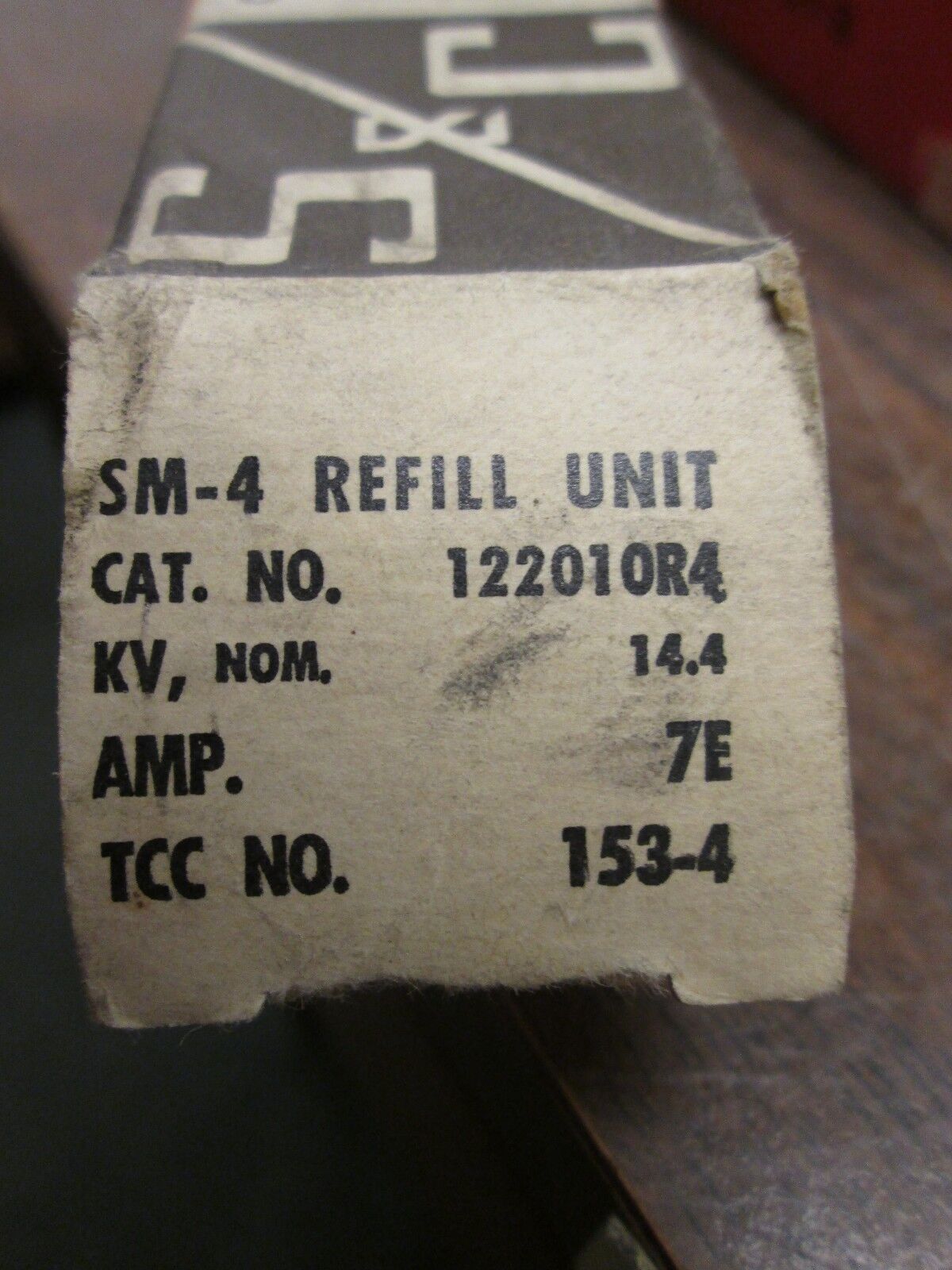 S&C SM-4 Power Fuse Refill Unit 122010-R4 14.4KV 7A New Surplus