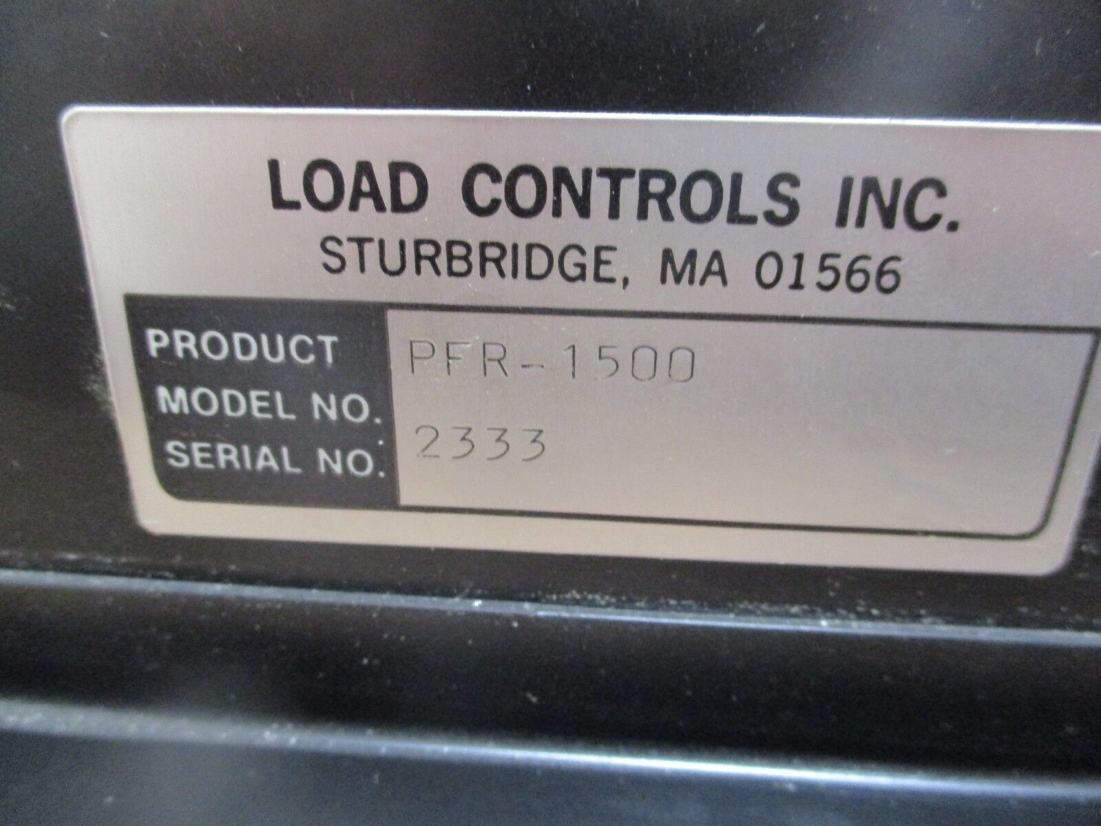 Load Controls Compensator PFR-1500 Used