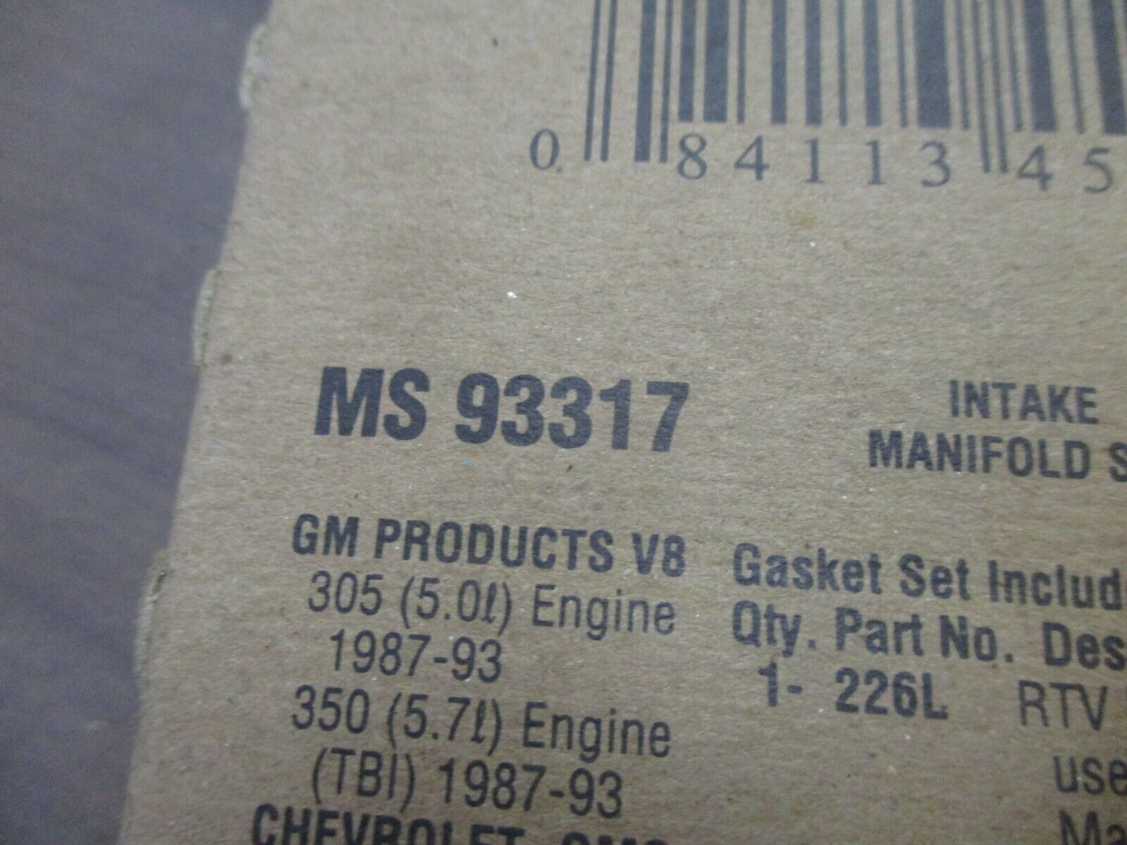 Fel-Pro Intake Manifold Set MS 93317 New Surplus